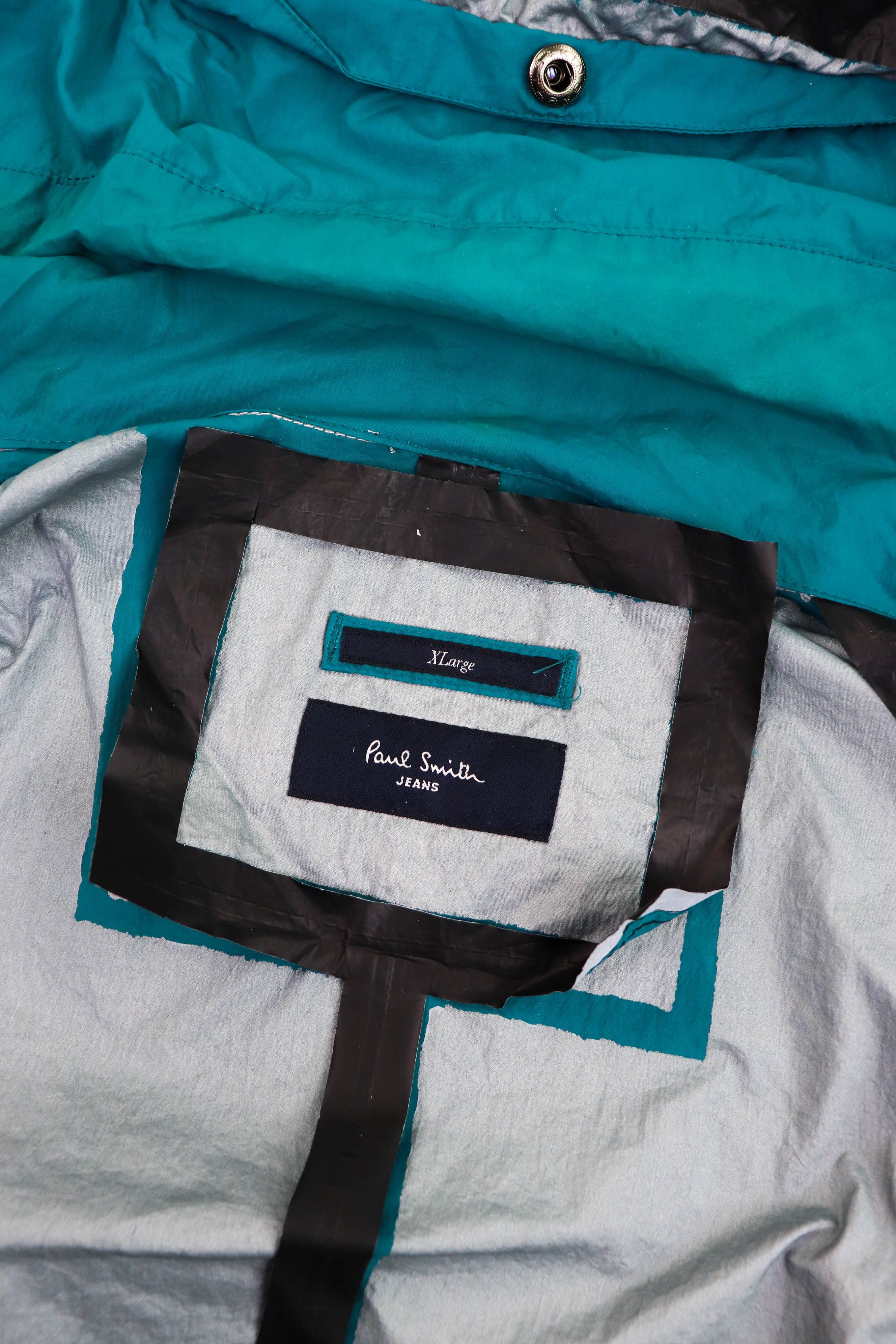Paul Smith Paul Smith Jeans Sea Wave Green Nylon RiRi Zip Field Jacket Size US XL / EU 56 / 4 - 15 Thumbnail