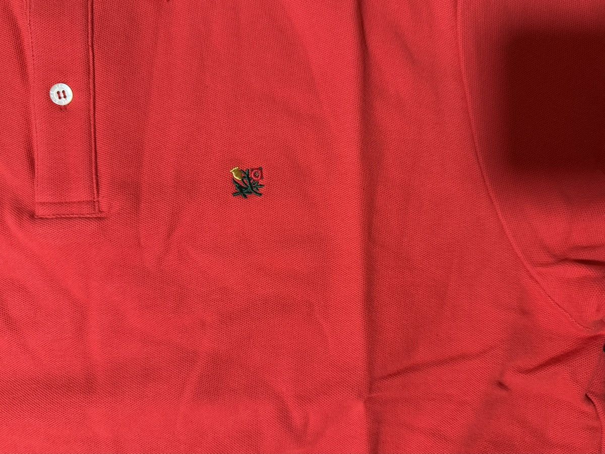 Aime Leon Dore Aime Leon Dore ALD Piqué Polo Red Floral Crest Logo Sz Large Size US L / EU 52-54 / 3 - 2 Thumbnail