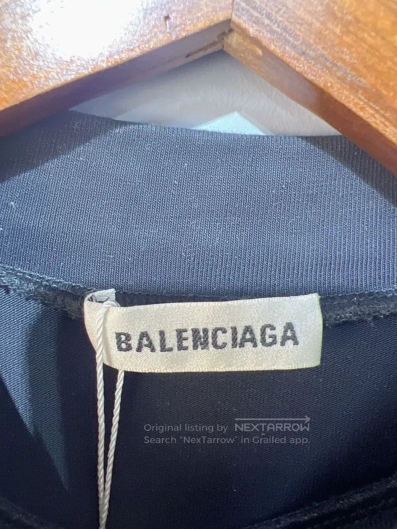 Balenciaga Balenciaga Black Crew Neck Long Sleeve T-Shirt Size US L / EU 52-54 / 3 - 4 Thumbnail