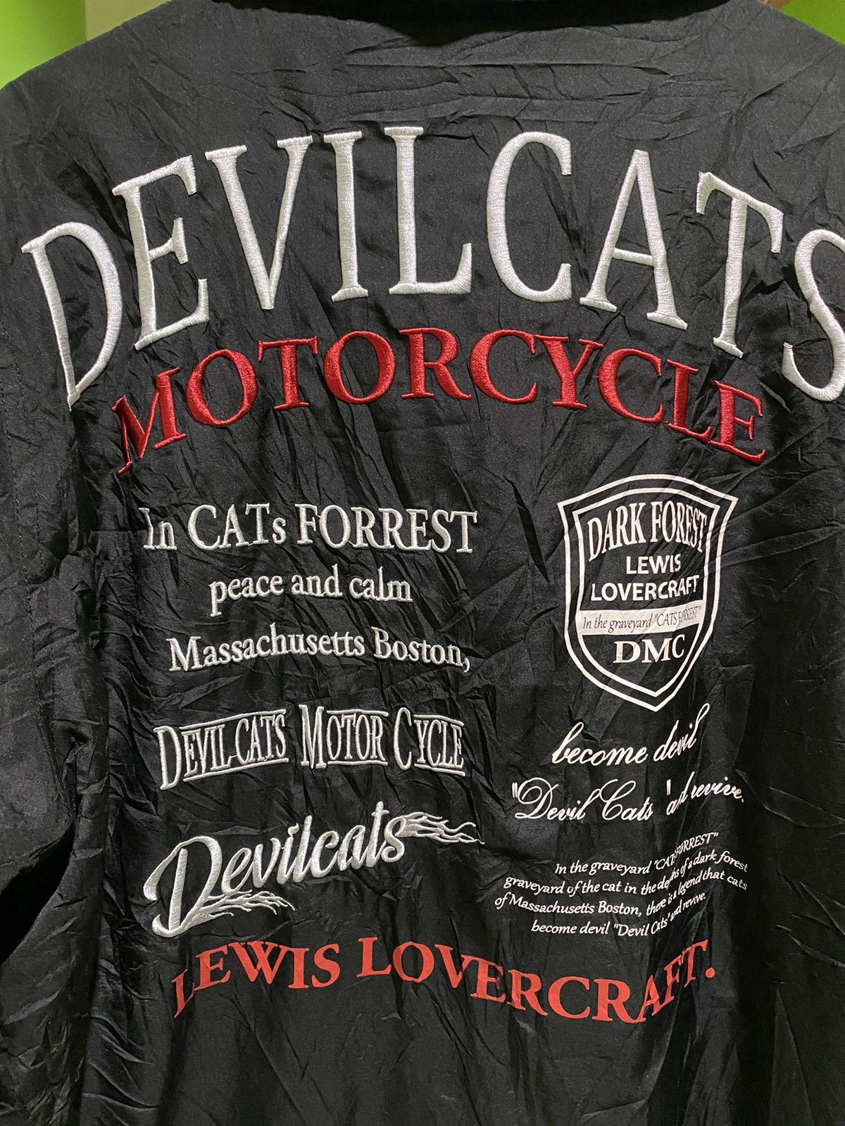 Japanese Brand Devil Cats Motorcycle black coach jacket Size US M / EU 48-50 / 2 - 2 Thumbnail
