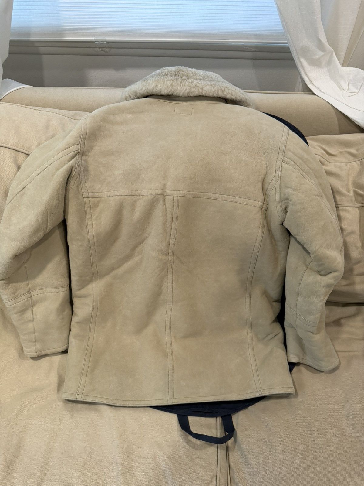 RRL Ralph Lauren Shearling Coat Cream Size US M / EU 48-50 / 2 - 11 Thumbnail