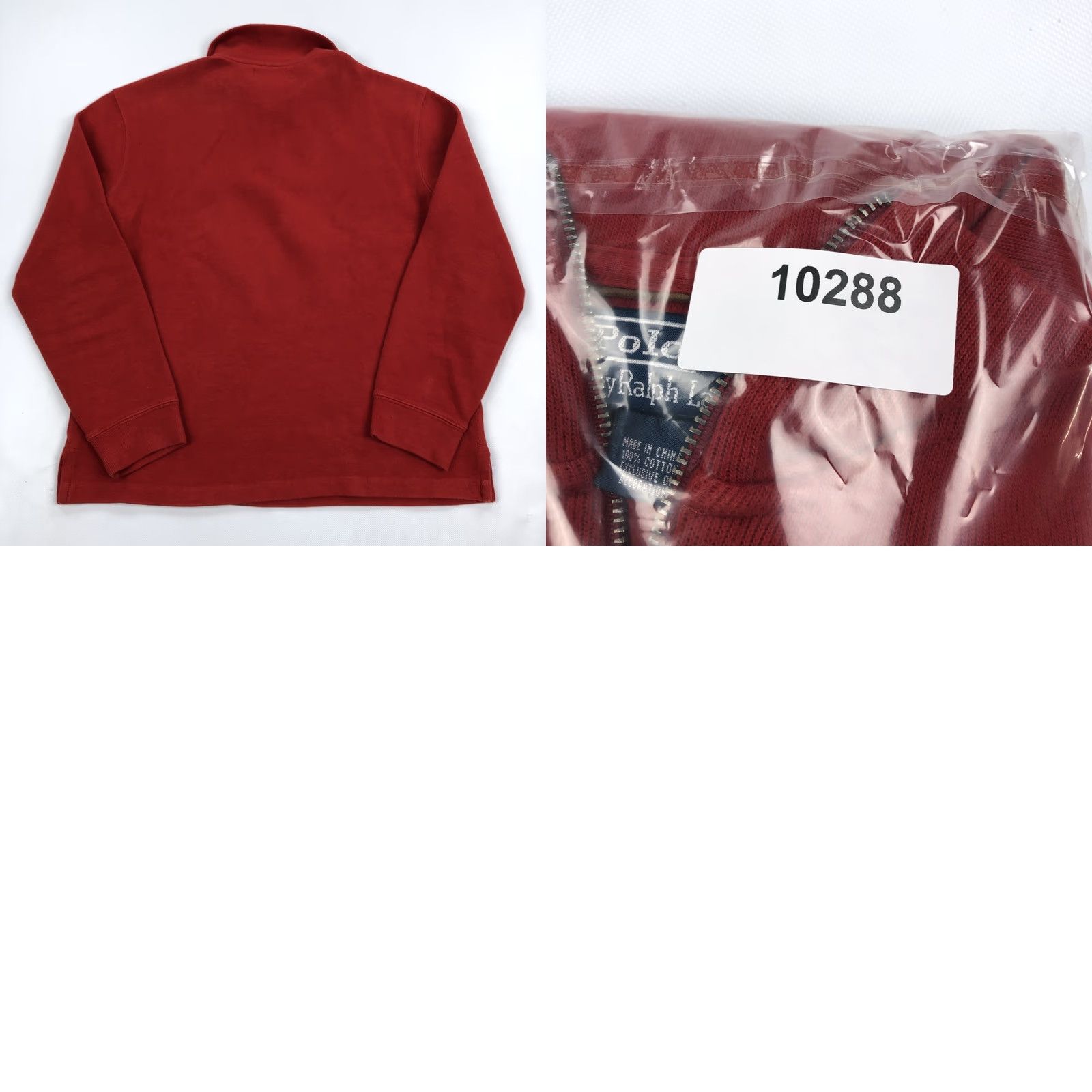 Polo Ralph Lauren Polo Ralph Lauren Men Red 1/4 Zip Pullover Sweater Cotton Size M Medium Size US M / EU 48-50 / 2 - 8 Thumbnail