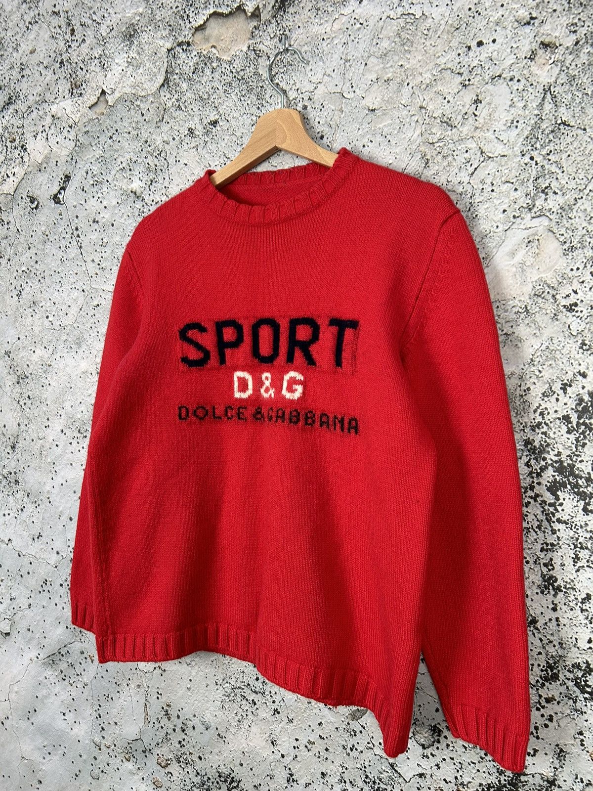 Dolce & Gabbana Vintage Dolce & Gabbana Sport Spellout Sweater Knit 90s Rare Size US M / EU 48-50 / 2 - 2 Thumbnail
