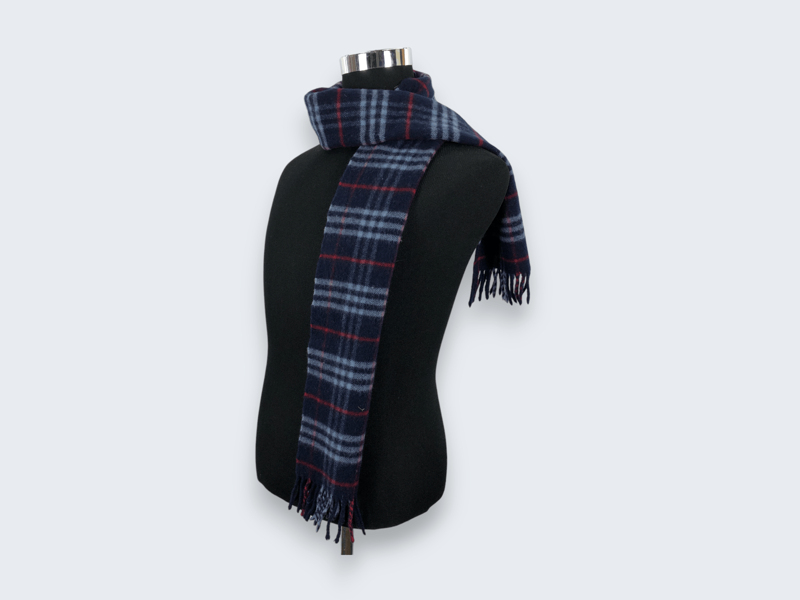 Burberry × Vintage Vintage 90s Burberry Wool Scarf Muffler MF002 Size ONE SIZE - 1 Thumbnail
