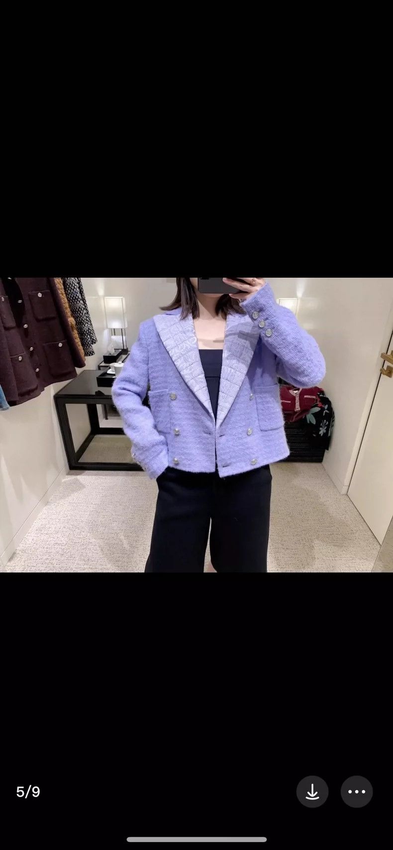 Chanel Chanel 22 purple coat Size XXS / US 00 / IT 34 - 6 Thumbnail