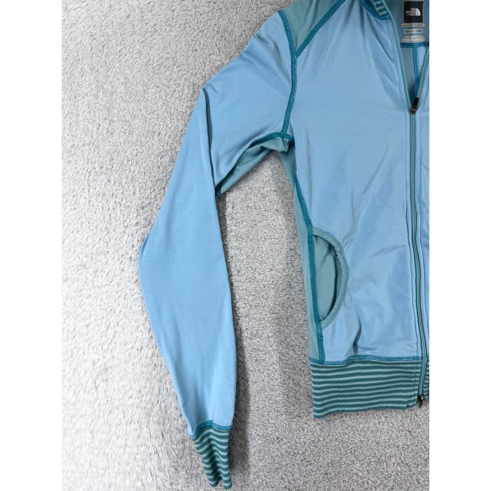 The North Face The North Face Jacket Women XS Blue Full Zip Hooded Lightweight Pockets Nylon Blend Modern Basic Outdoor Casual Size XS / US 0-2 / IT 36-38 - 6 Thumbnail