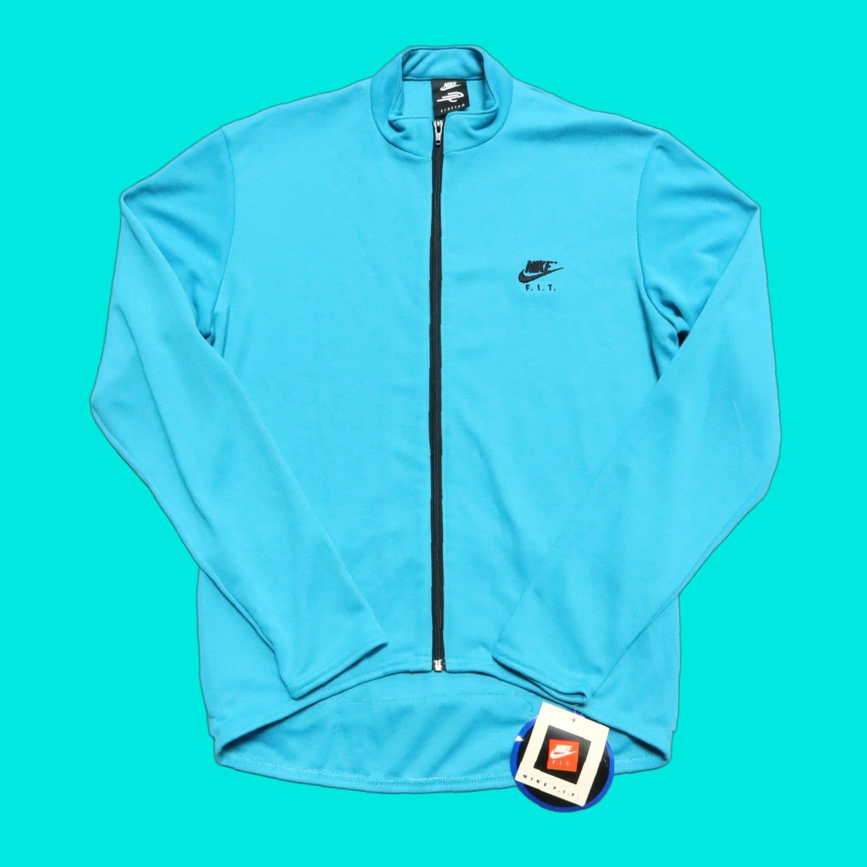 Nike Vintage Nike FIT Echelon Cycling Jacket Men Large Blue 1991 90s Jacket Size US L / EU 52-54 / 3 - 1 Thumbnail