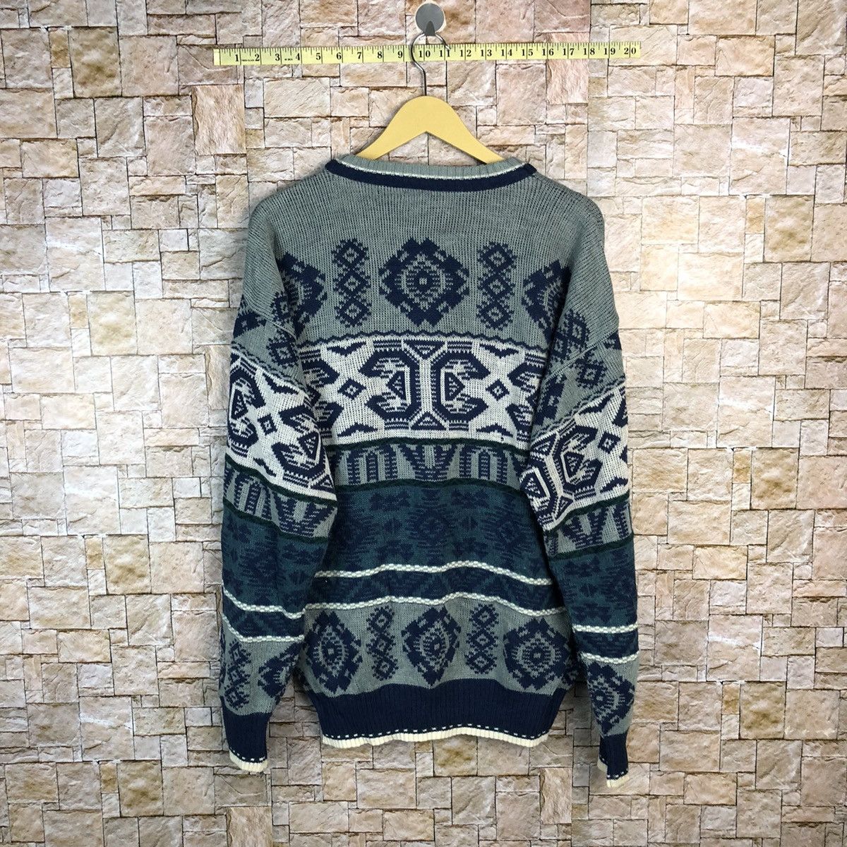 Homespun Knitwear Les Mues Paris Blue Knitwear sweatshirt #A689 Size US L / EU 52-54 / 3 - 13 Thumbnail