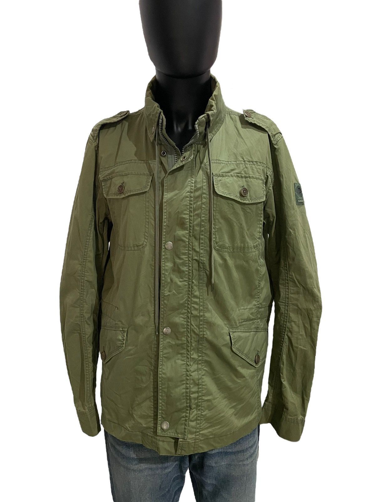 Diesel Vintage 90s Diesel Hooded Spalmatura Water Resistance Jacket Size US XL / EU 56 / 4 - 13 Thumbnail