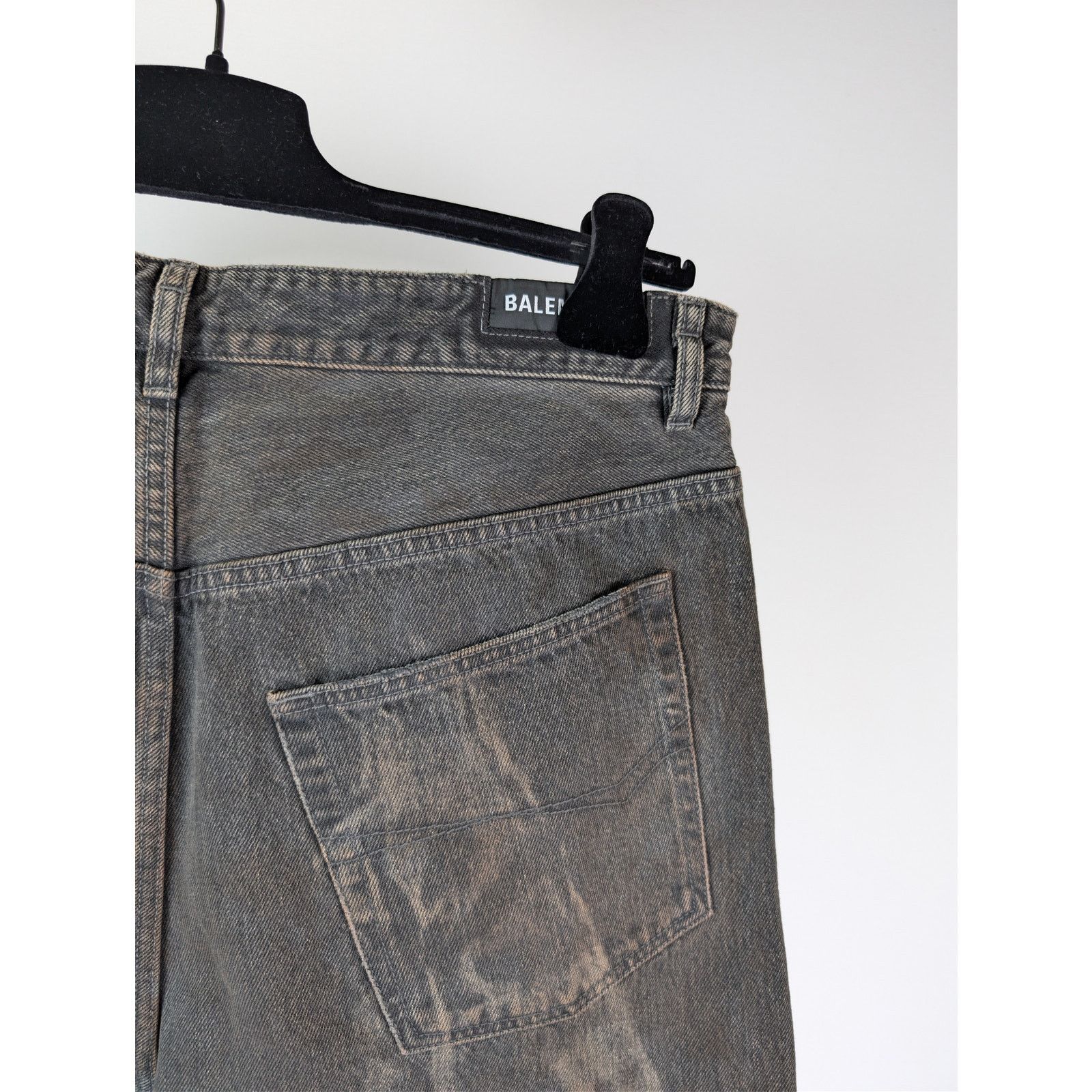 Balenciaga o1rshd1 34-36 Organic Japanese Oversized Denim Baggy Pants Size US 26 / EU 42 - 13 Thumbnail