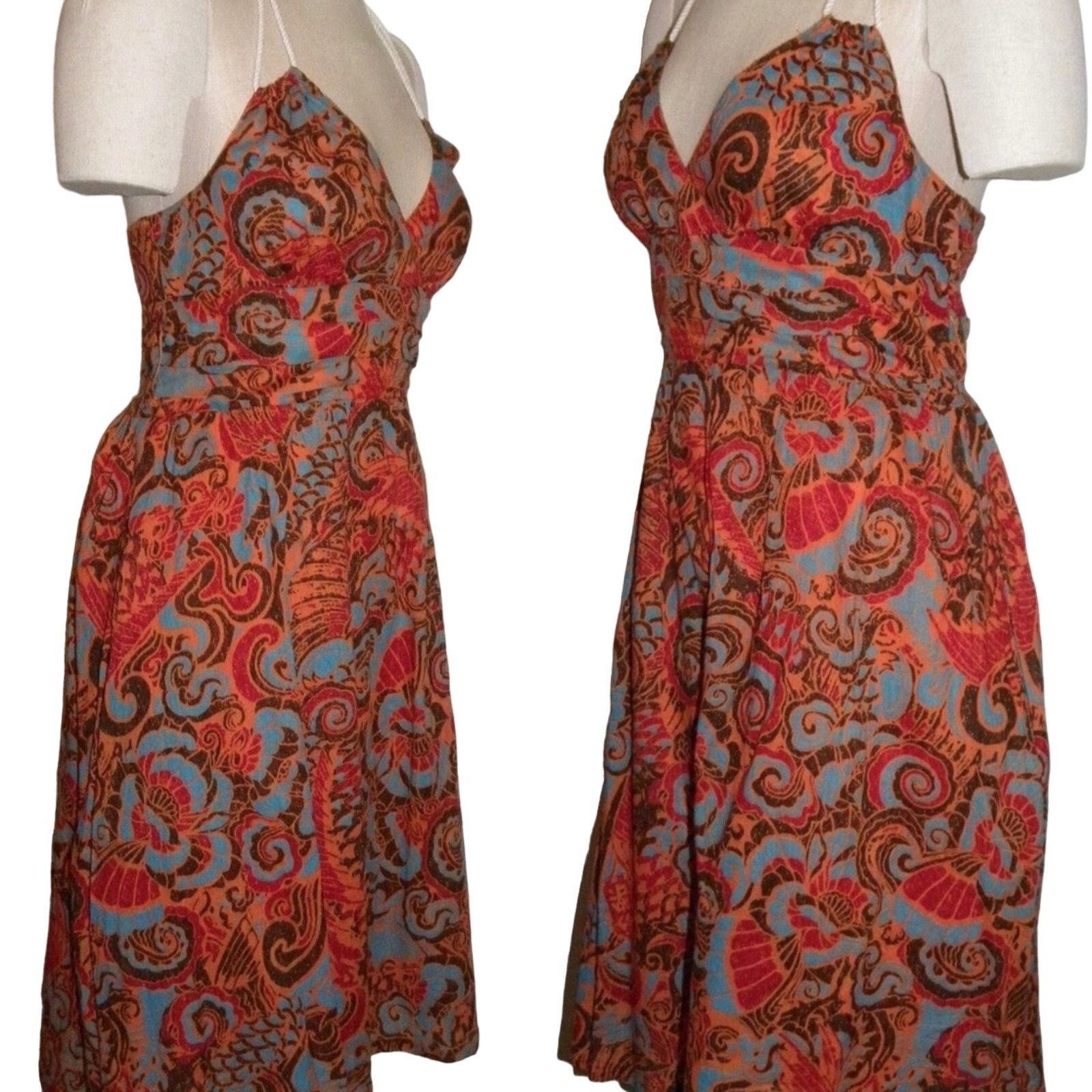 Anthropologie Moulinette Souers Batik Halter Dress | ANTHROPOLOGIE | Sz 6 Size M / US 6-8 / IT 42-44 - 8 Thumbnail