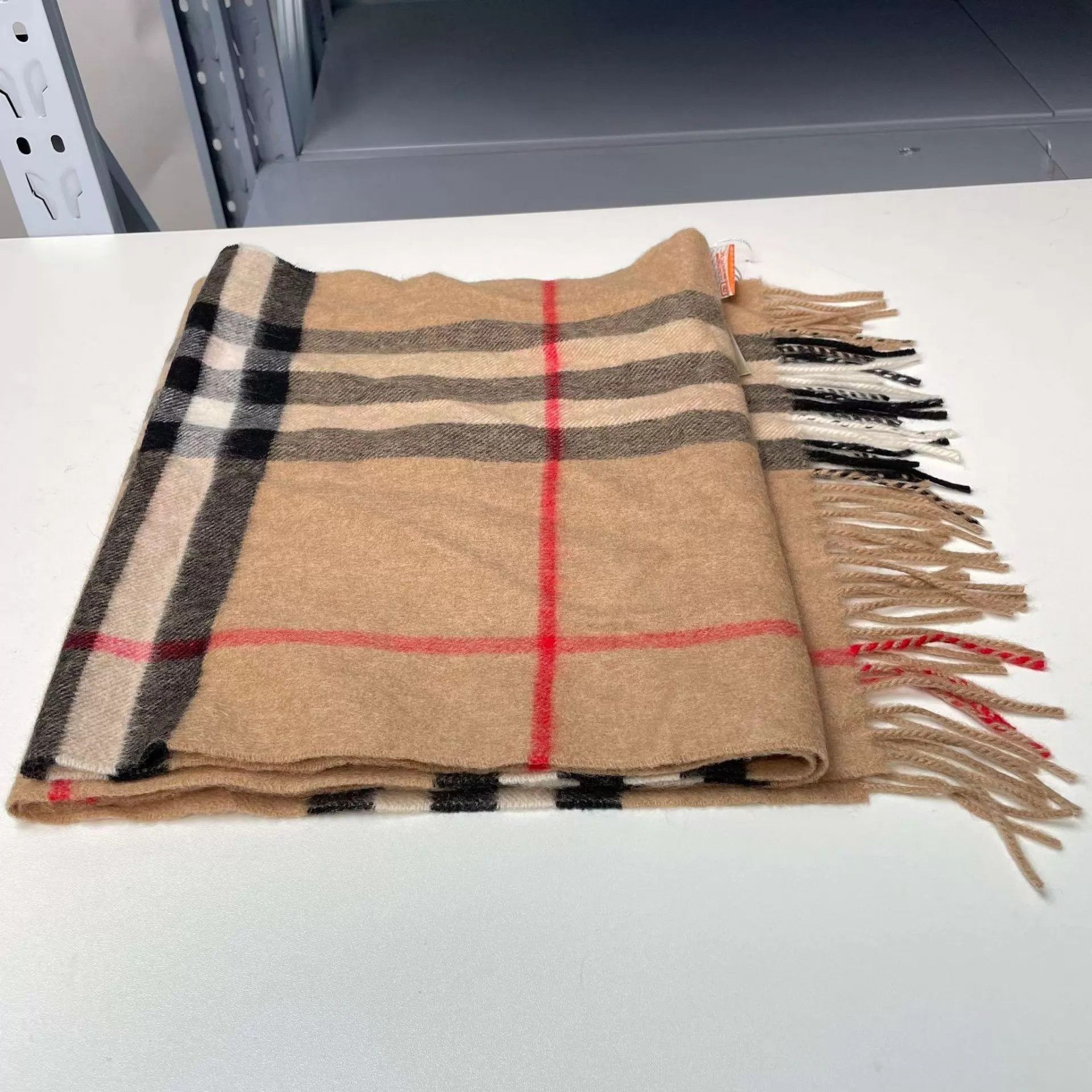 Burberry Burberry Brown Wool Scarf 168x30 New w/ Tags Size ONE SIZE - 7 Thumbnail
