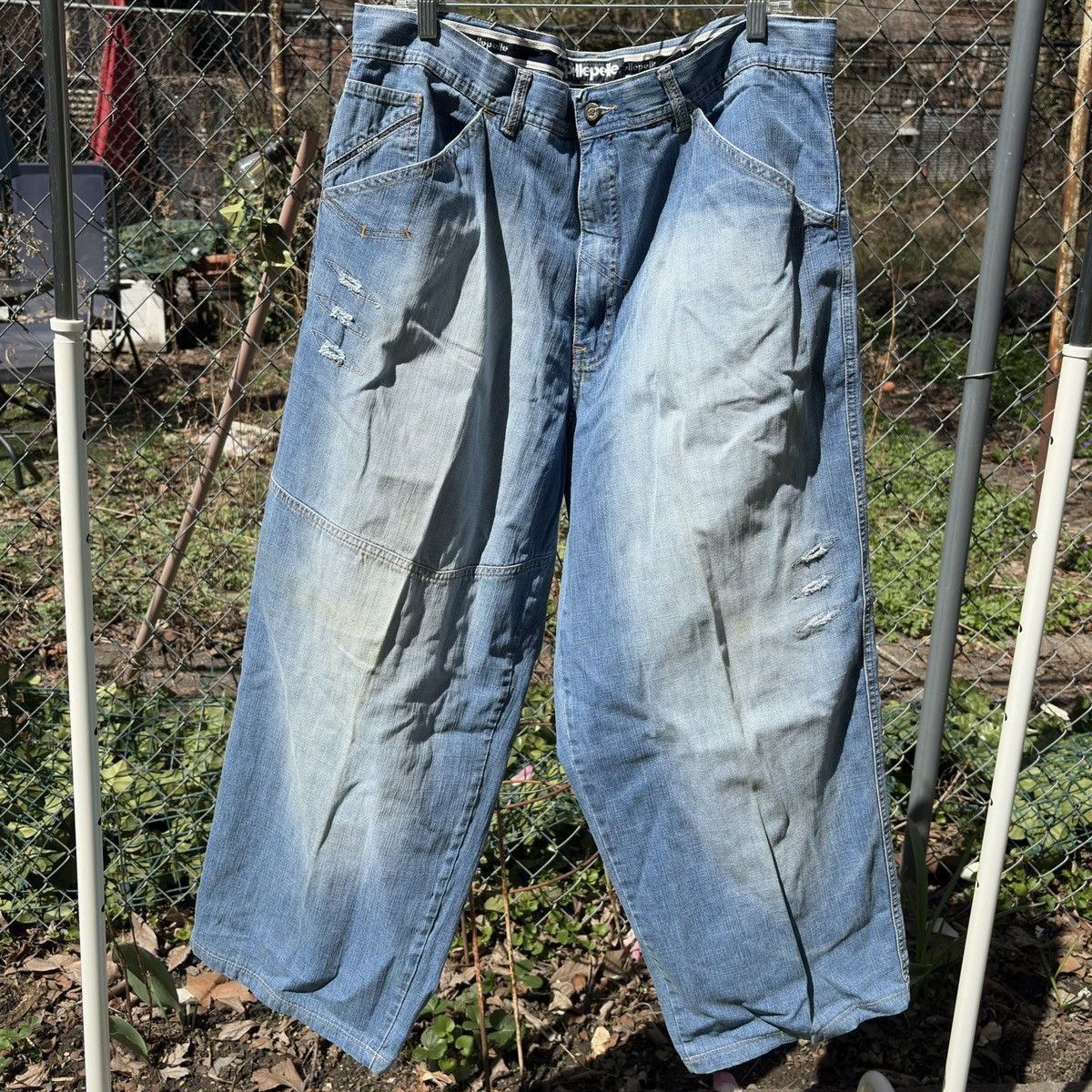 Pelle Pelle Vintage Pelle Pelle Baggy Distressed Denim Jeans Size US 40 / EU 56 - 2 Thumbnail