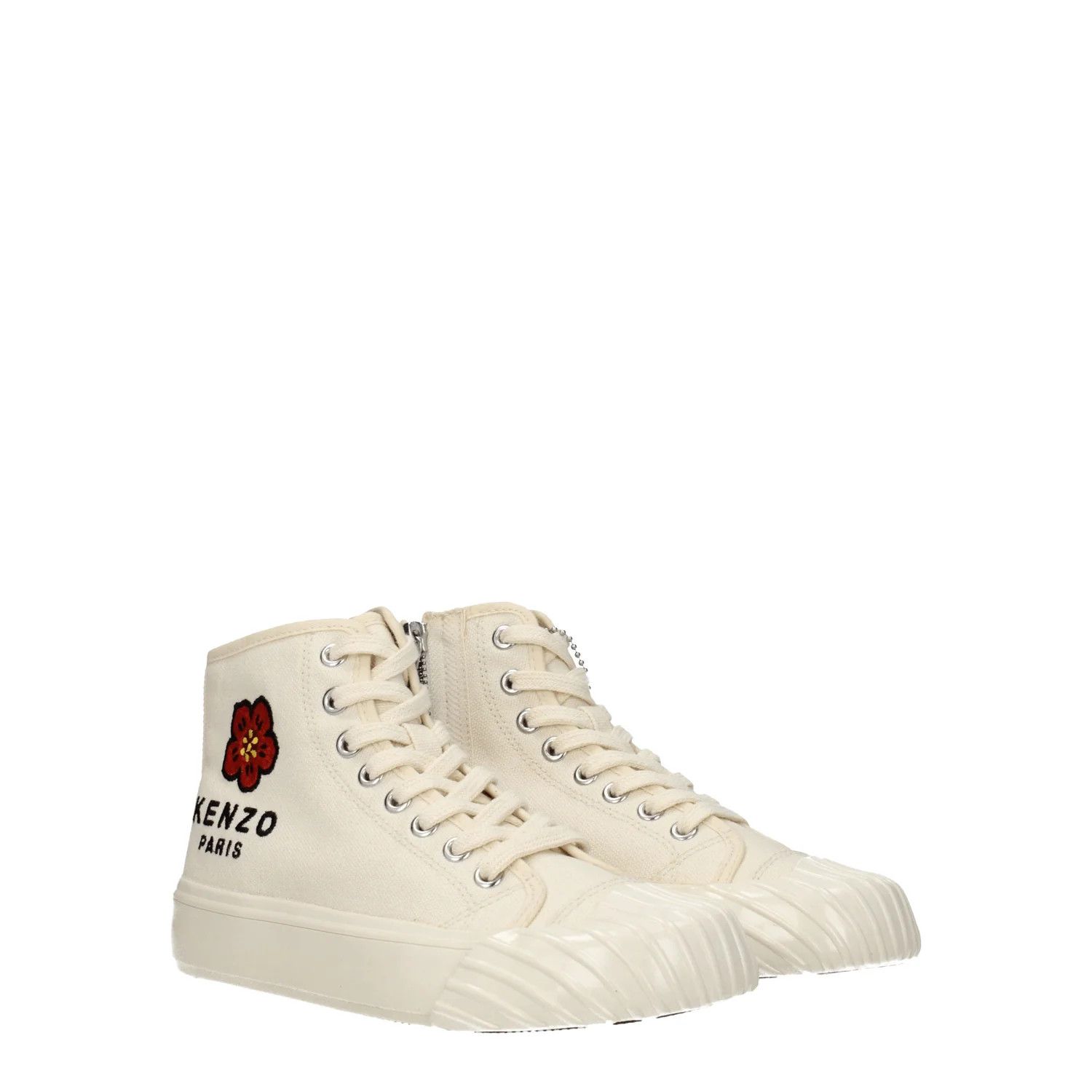 Kenzo ob1o1e1124 Fabric Sneakers in White/Cream Size US 7 / IT 37 - 2 Thumbnail