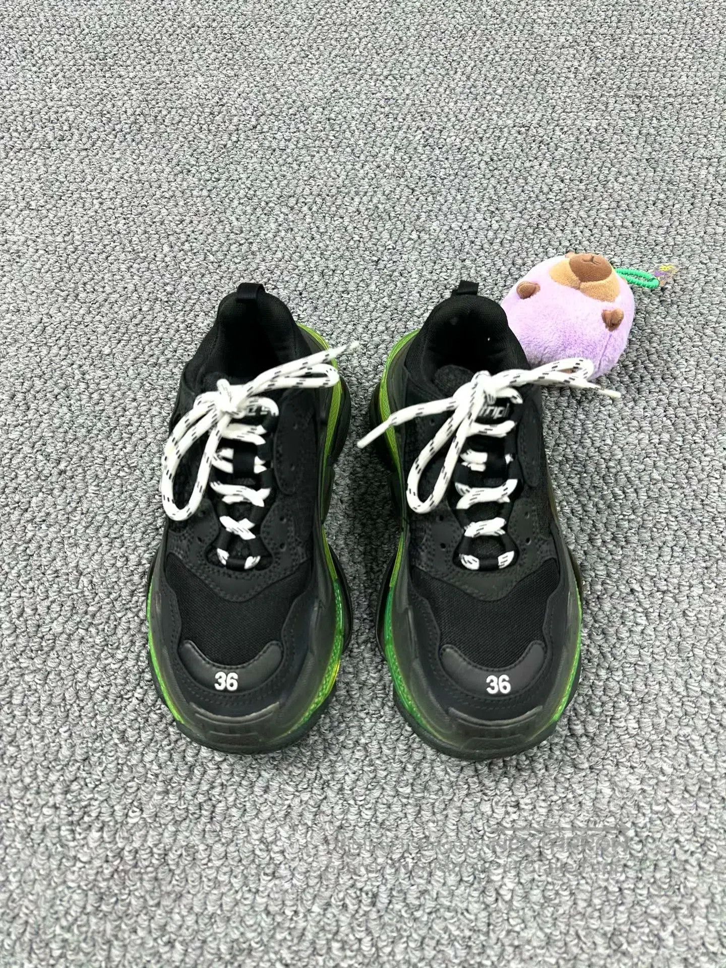 Balenciaga Balenciaga Black and Green Dad Shoes| Size US 5.5 / IT 35.5 - 2 Thumbnail
