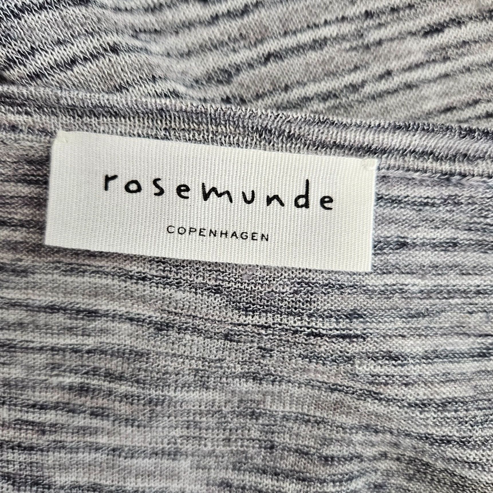Vintage Rosemunde Knit Top Blouse Gray Silver Long Sleeve Linen Blend M Women's Shirt Size M / US 6-8 / IT 42-44 - 6 Thumbnail