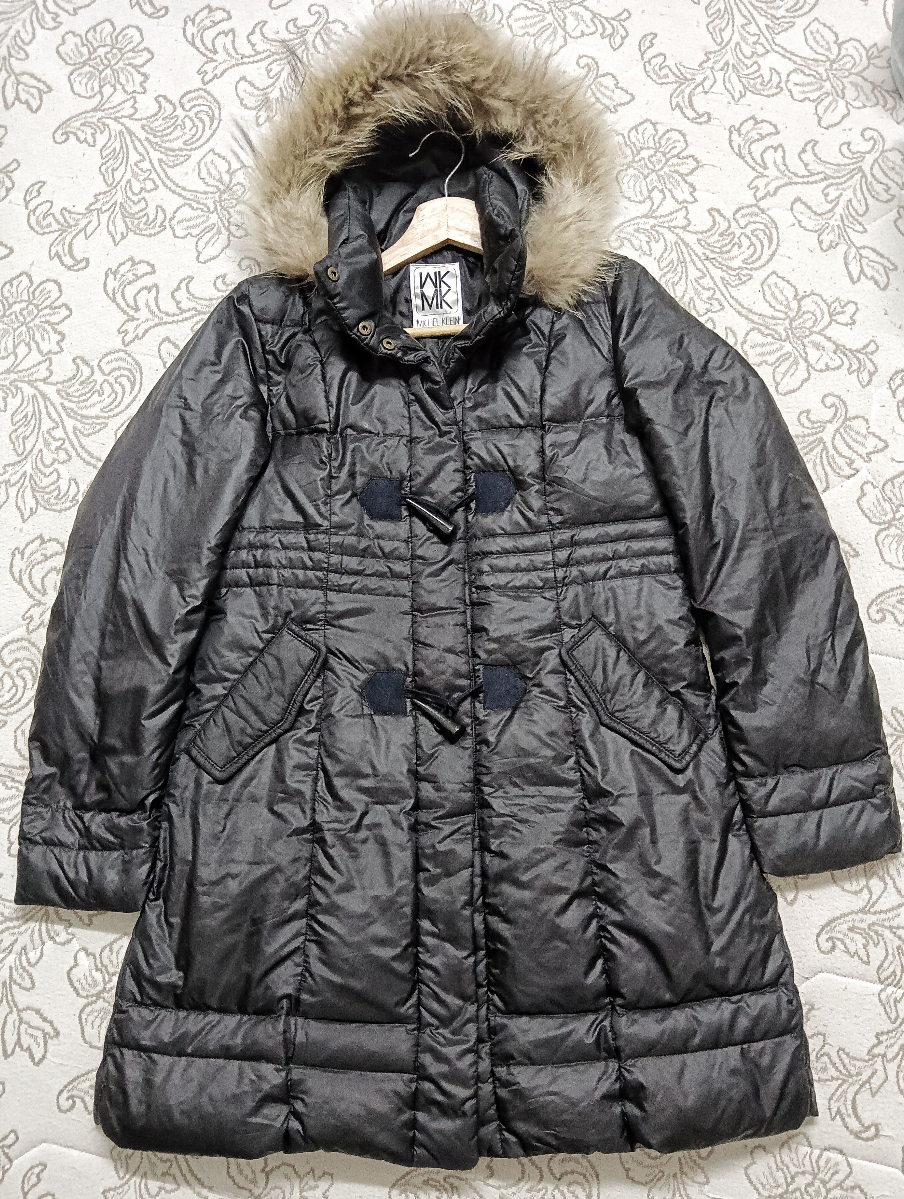 Michel Klein MK Faux Fur Hoodie Parka Jacket Size S / US 4 / IT 40 - 1 Thumbnail