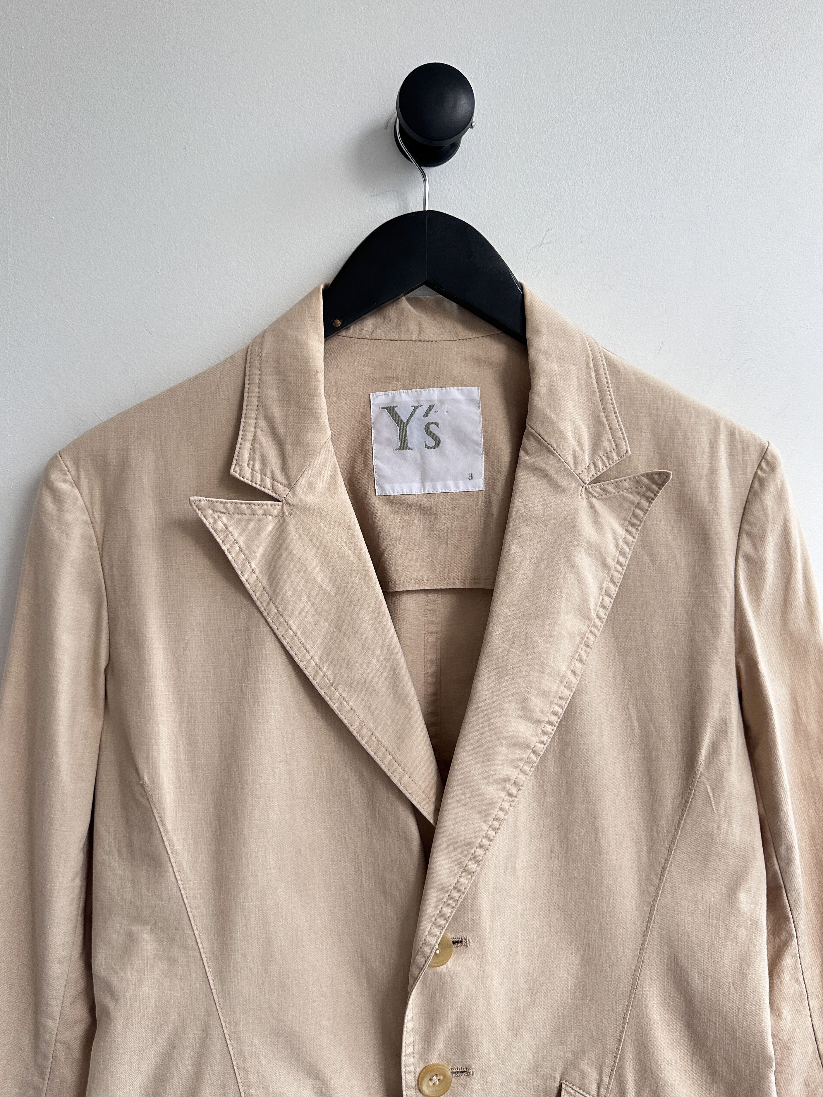 Yohji Yamamoto Y\'s Beige Blazer Jacket main image 8