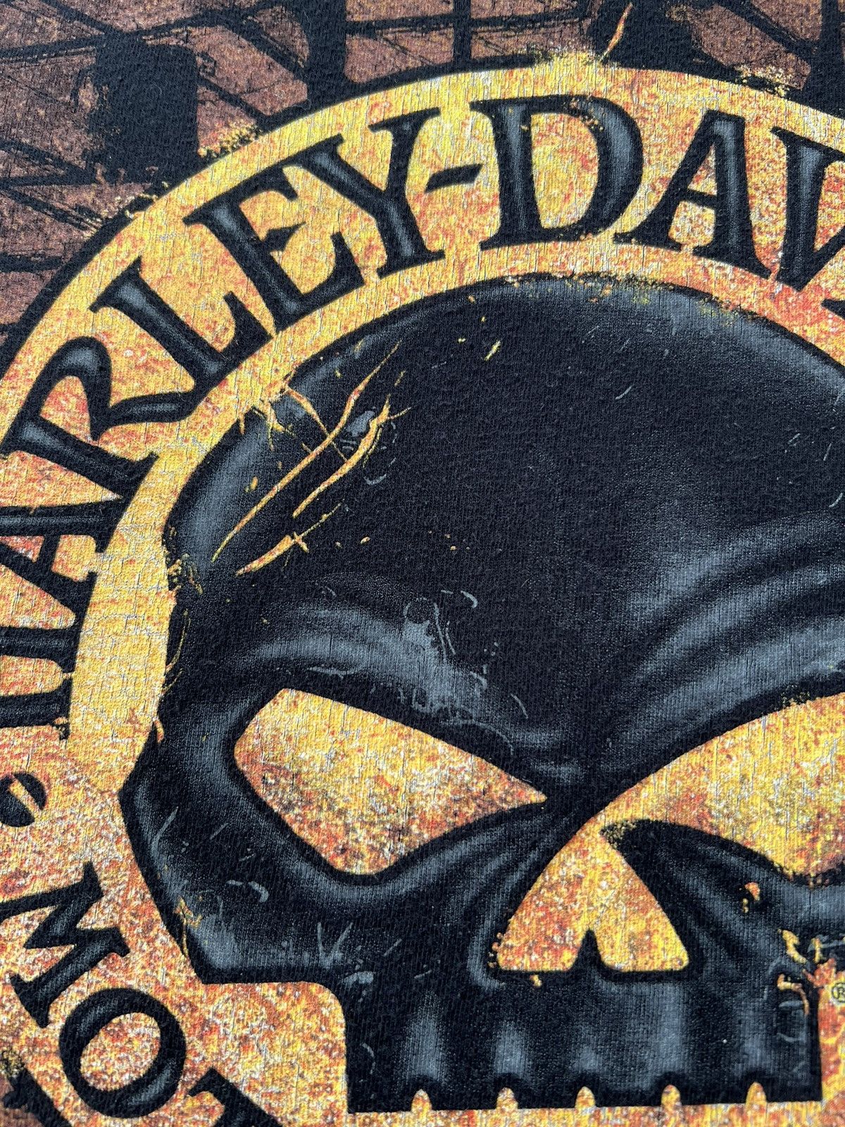 Harley Davidson Vintage 2018 Harley Davidson Skull Barcelona Spain T-shirt Size US XXL / EU 58 / 5 - 6 Thumbnail