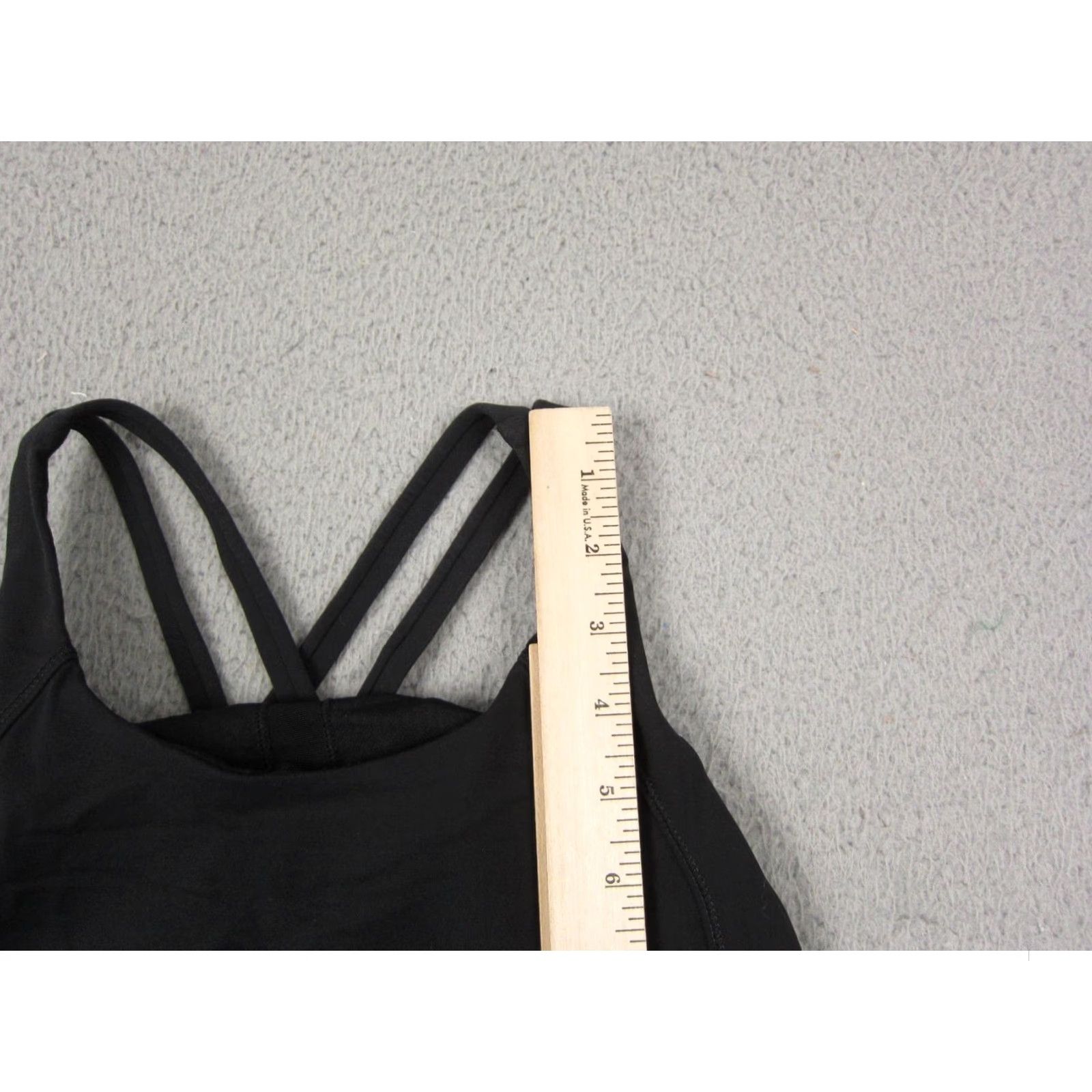 Lululemon Lululemon Shirt Womens 6 Black Energy Double Criss Cross Tank Top Yoga Athletic Size M / US 6-8 / IT 42-44 - 6 Thumbnail