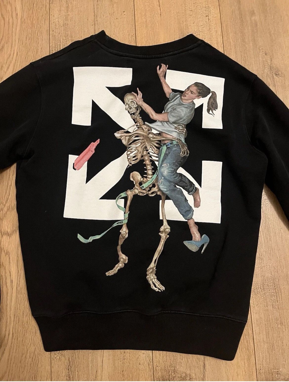 Off-White OFF-WHITE Slim Fit Pascal Skeleton Sweatshirt Size US M / EU 48-50 / 2 - 3 Thumbnail