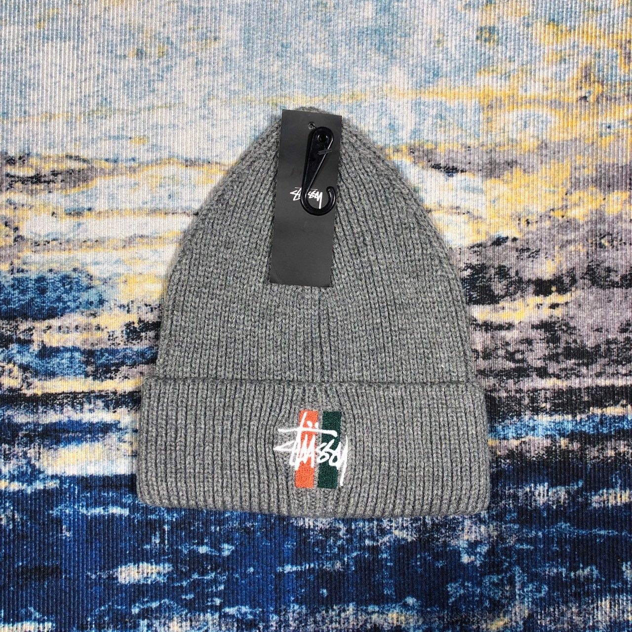 Stussy × Vintage Stussy Bars Logo Cuff Beanie Size ONE SIZE - 1 Thumbnail