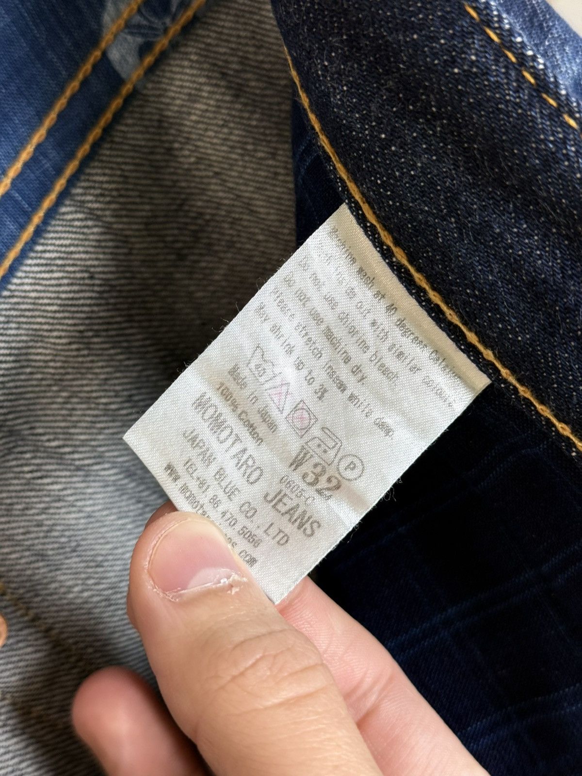 Momotaro Jeans Momotaro Japan Old Blue Indigo Zimbabwe Cotton 0605-C Pant Size US 32 / EU 48 - 16 Thumbnail