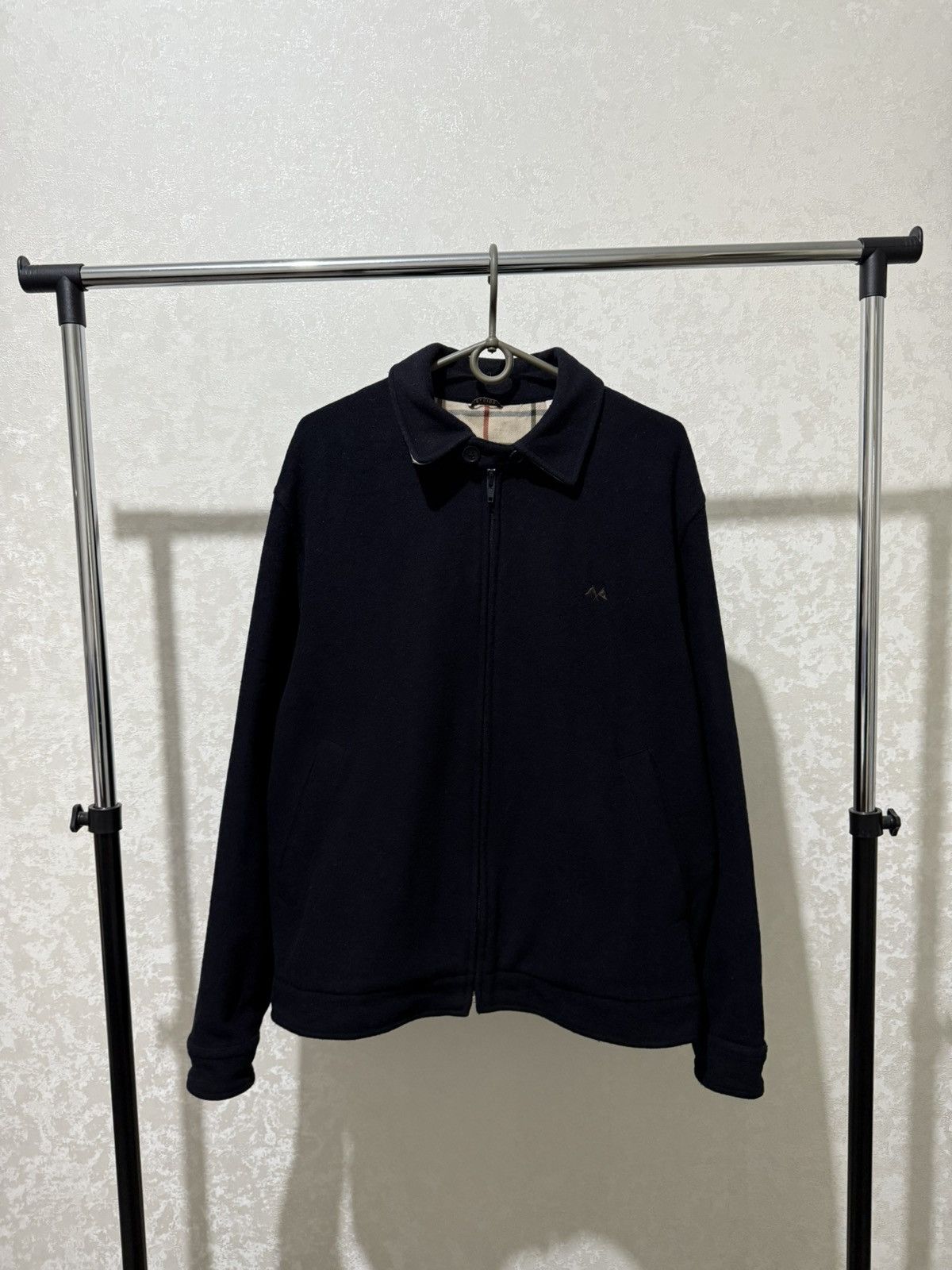 Burberry THOMAS BURBERRY WOOL BOMBER JACKET MEN’S NOVA CHECK LINED Size US M / EU 48-50 / 2 - 4 Thumbnail