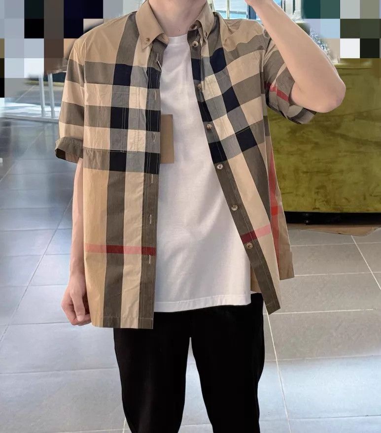 Burberry Burberry Check Short-Sleeve Shirt XL 98 New Size US XL / EU 56 / 4 - 4 Thumbnail