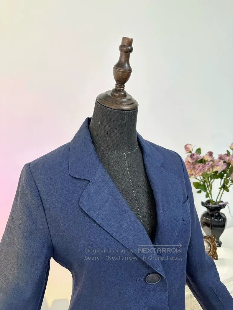 Hermes Hermes Business Casual Blazer Jacket, Business Blue Size XS / US 0-2 / IT 36-38 - 5 Thumbnail