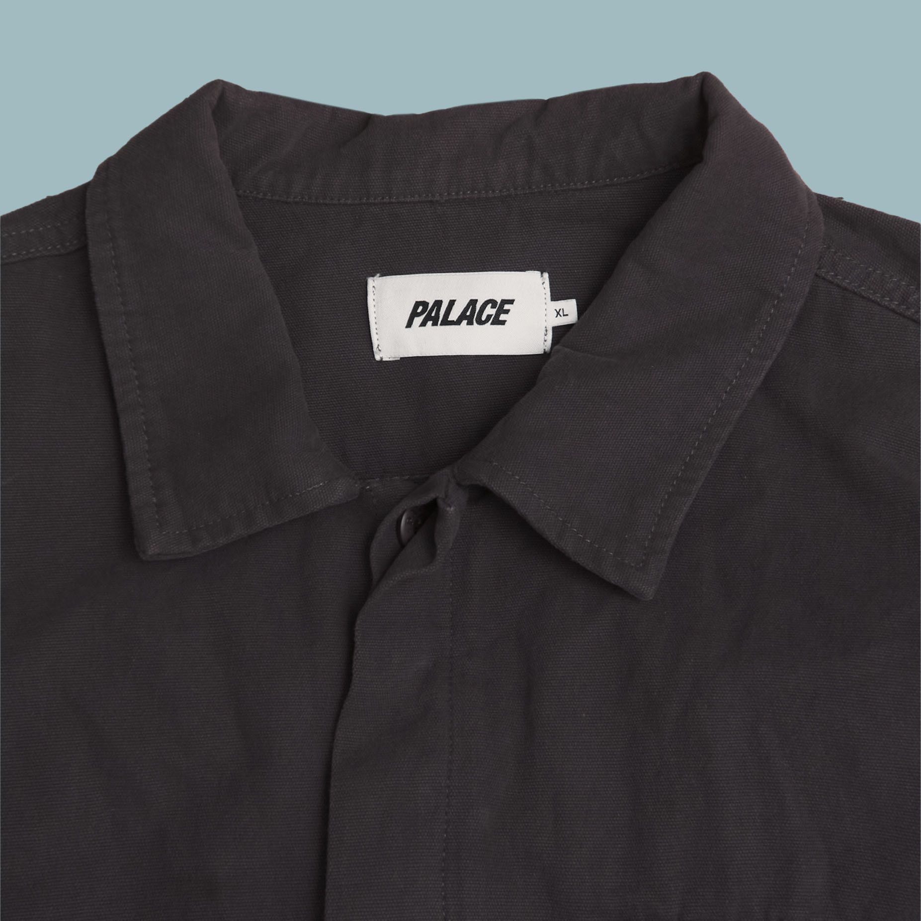 Palace PALACE CANVAS SHIRT WASHED GRAY JACKET Size US XL / EU 56 / 4 - 2 Thumbnail