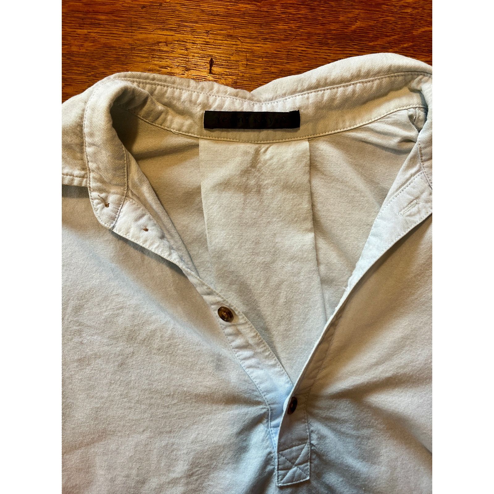 A.P.C. XS Jenni Kayne cropped chambray blouse button back Size XS / US 0-2 / IT 36-38 - 3 Thumbnail