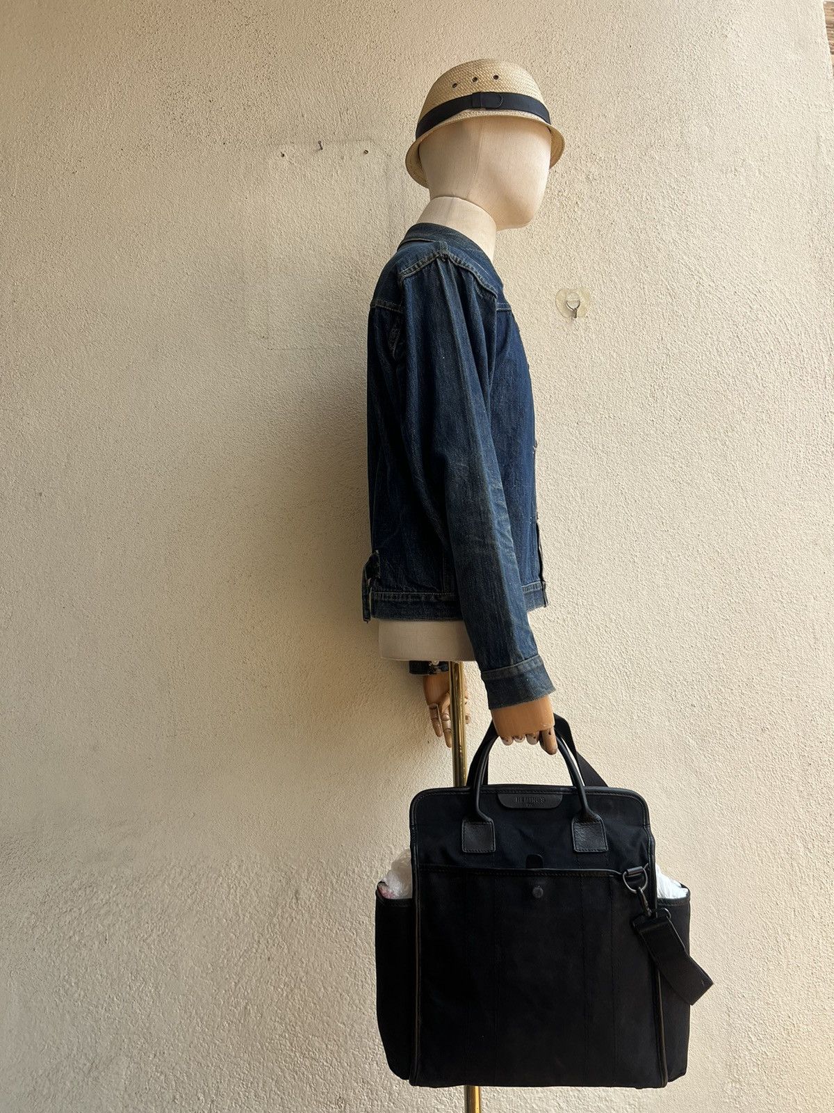 Vintage Vintage Heming’s Inc. X Rootote Japan Fade Black Canvas Bag Size ONE SIZE - 4 Thumbnail