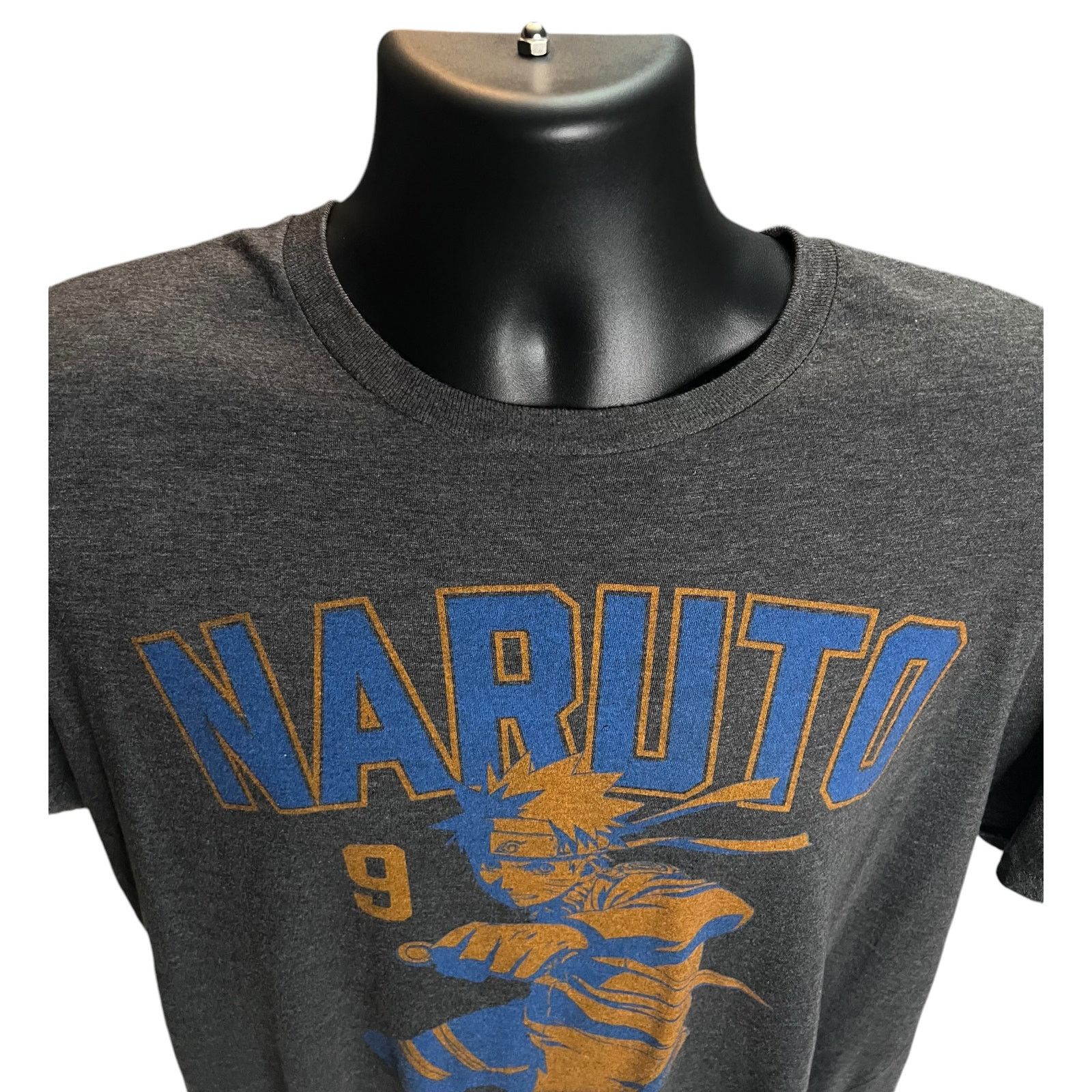 Other Naruto Uzumaki in action number 9 Shippuden XL Gray T-Shirt Size US XL / EU 56 / 4 - 3 Thumbnail
