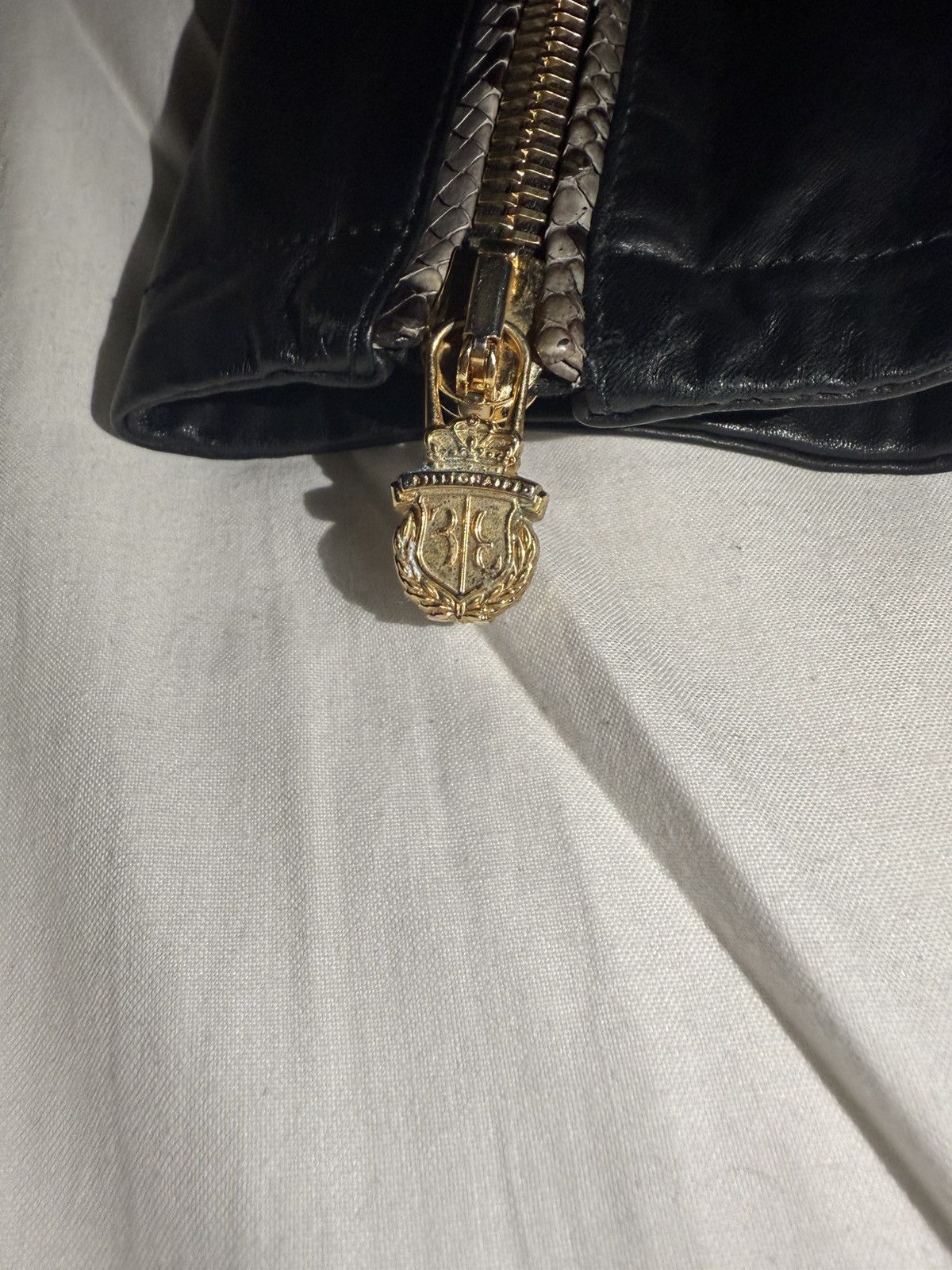 Billionaire Couture Billionaire (Made In Italy) Leather Jacket Size US L / EU 52-54 / 3 - 13 Thumbnail