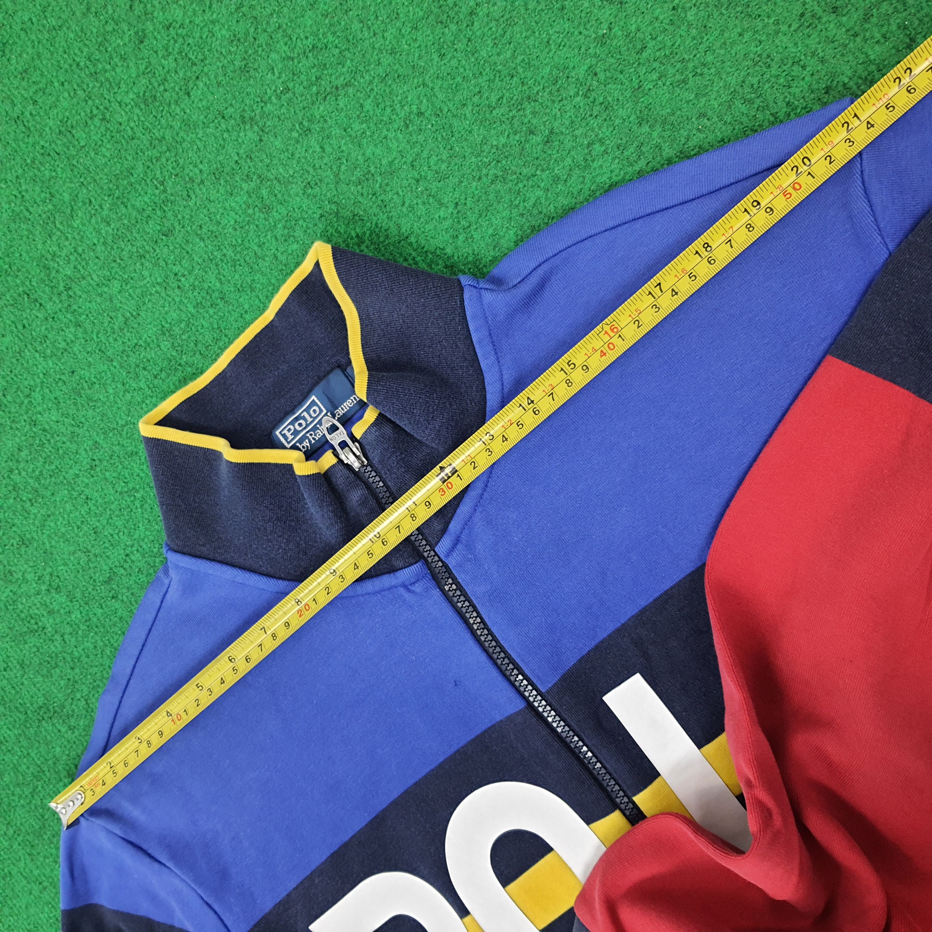 Polo Ralph Lauren Vintage Polo by Ralph Lauren Full Zip Stripe Sweater C269N3 Size US XL / EU 56 / 4 - 15 Thumbnail