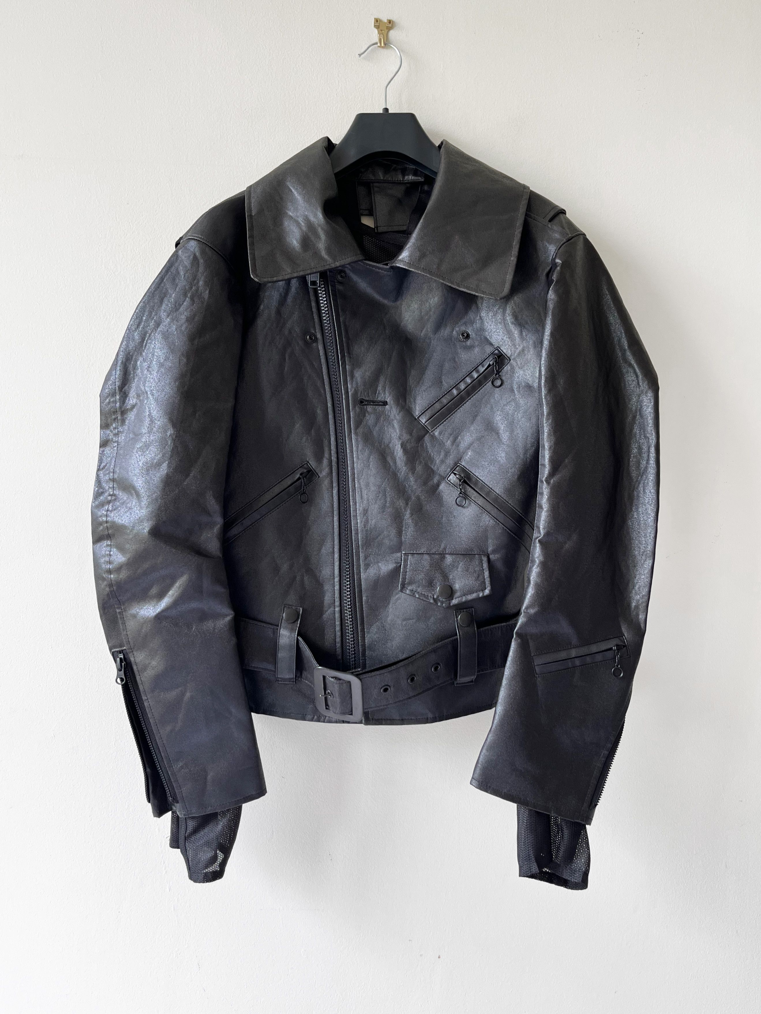 Junya Watanabe Junya Watanabe AD2023 Waxed Biker Perfecto Jacket Size S / US 4 / IT 40 - 2 Thumbnail