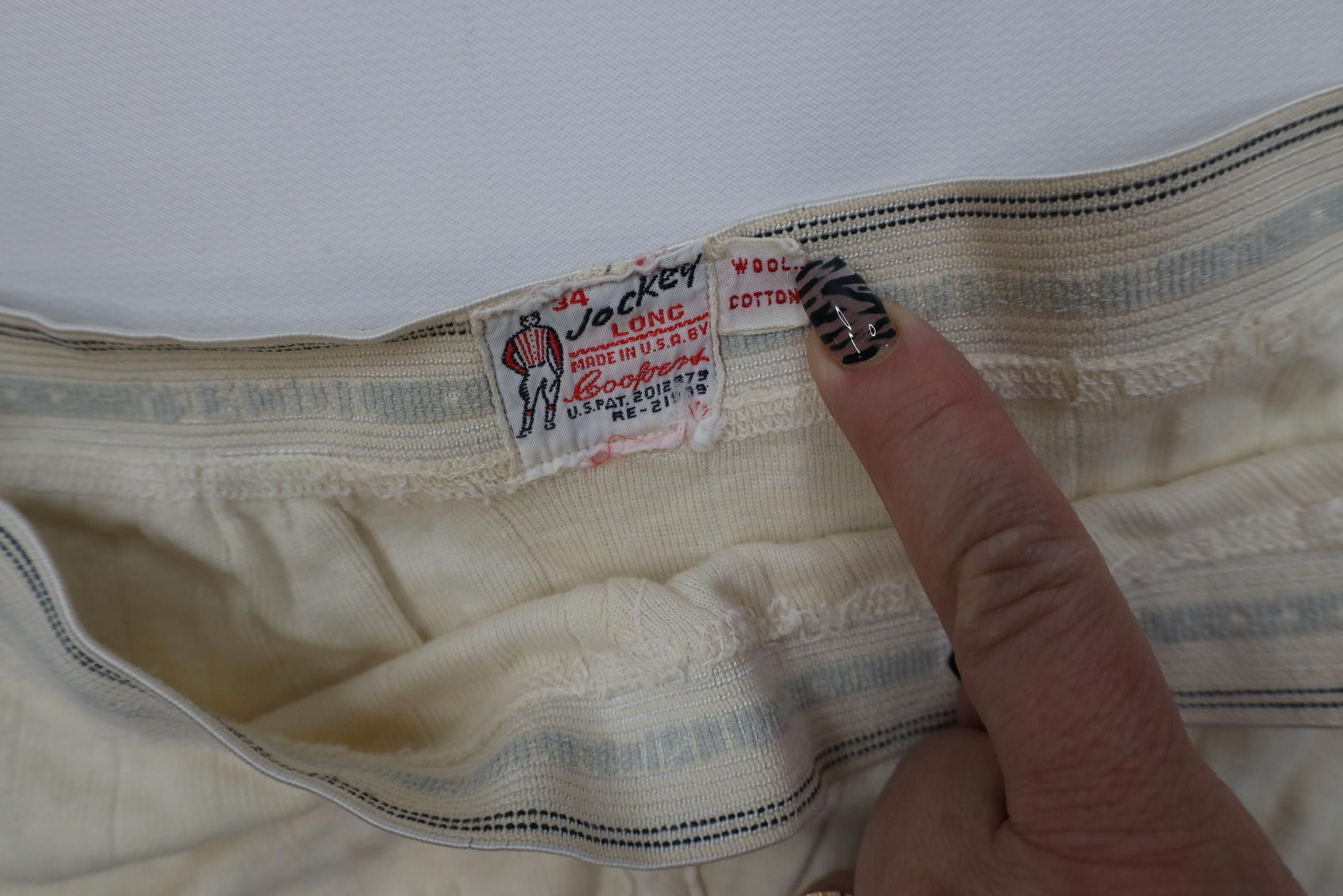 Jockey Vintage 40s Jockey Coopers Y Front Thermal Knit Pants USA Size US 34 / EU 50 - 6 Thumbnail