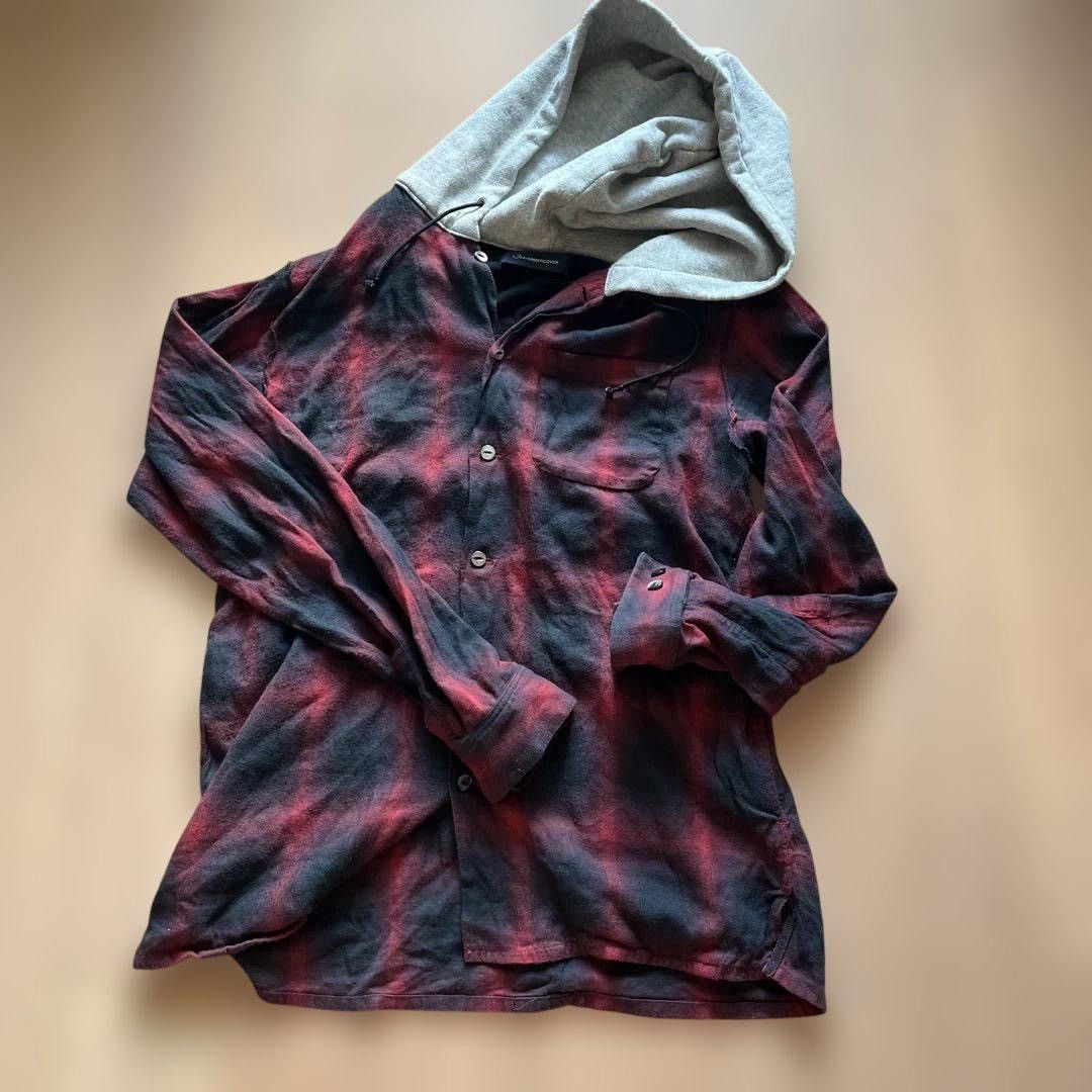 John Undercover Hooded Flannel Shirt Size US M / EU 48-50 / 2 - 1 Thumbnail