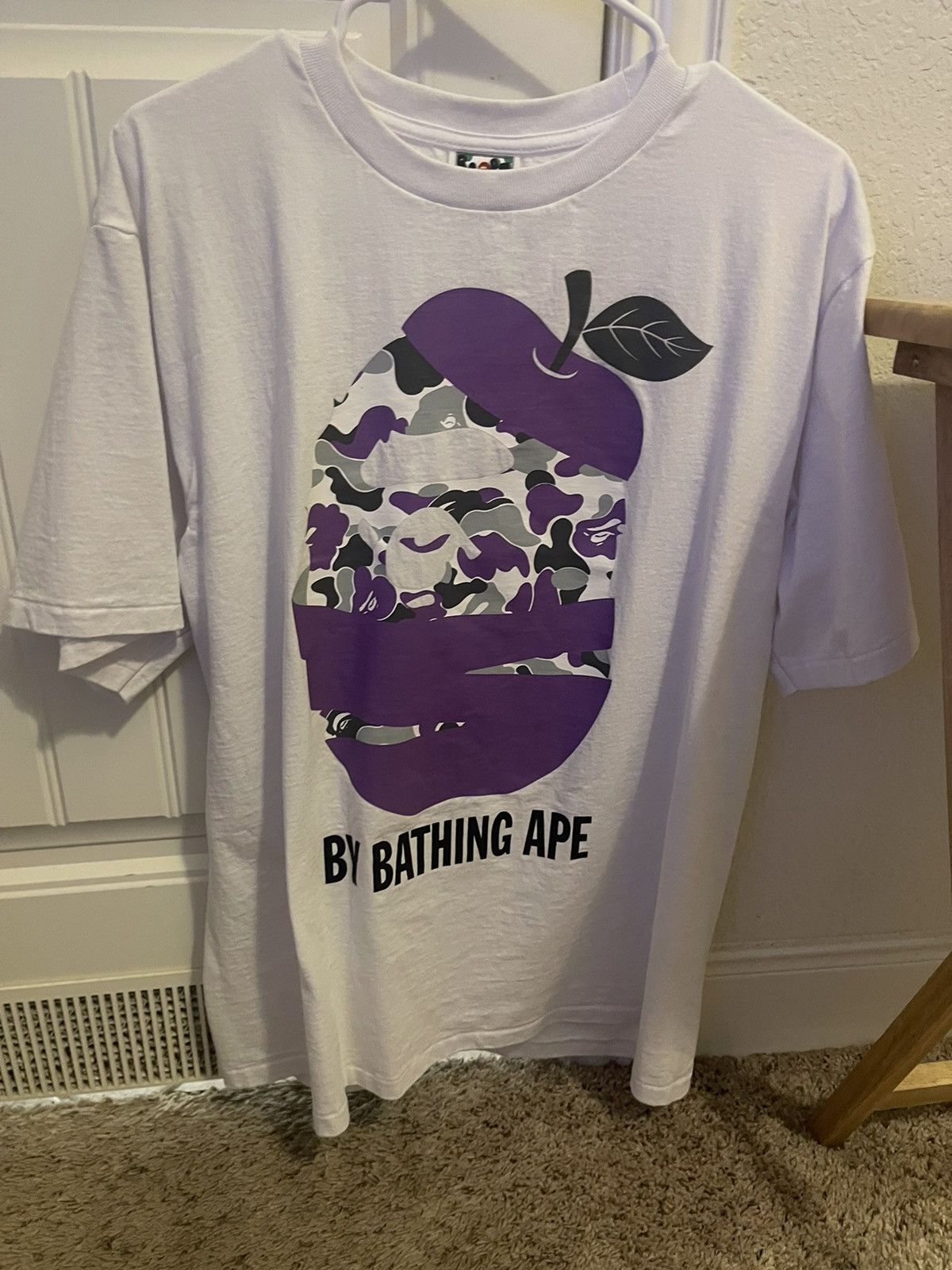 image of Bape Nyc Soho 19Th Anniversary Tee in White, Men's (Size XL)