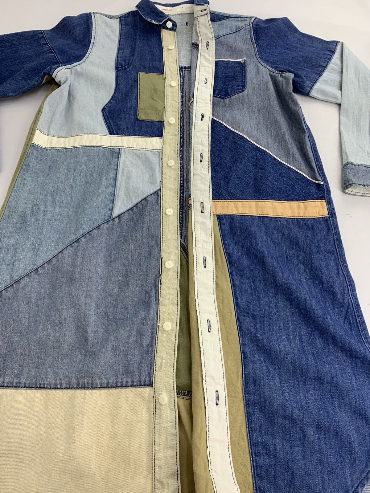 Issey Miyake Né-net Issey Miyake Selvedge Pocket Long Denim Patchworks Size L / US 10 / IT 46 - 8 Thumbnail
