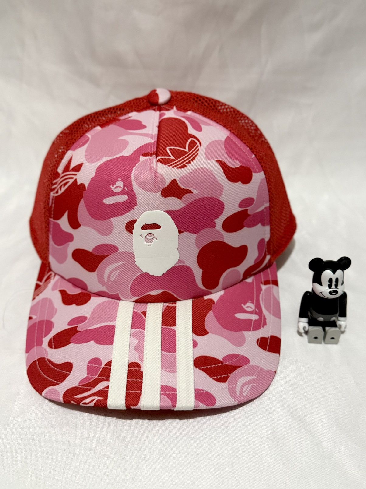 Adidas × Bape Adidas x Bape Trucker Cap Camo Pink | Grailed