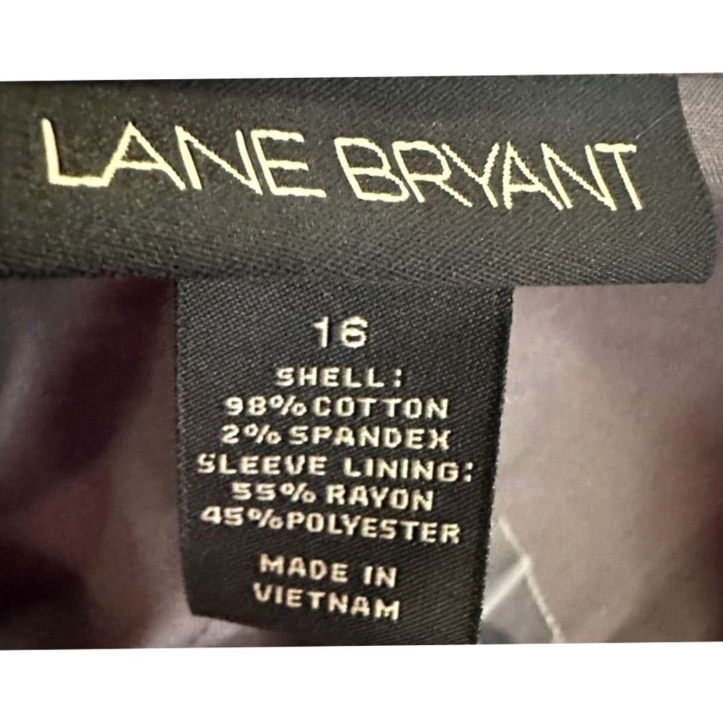 Vintage Lane Bryant Blazer Womens 16 Grey 1 Button Coat Jacket Office Pocket Blazer Womens 16 Grey 1 Button Coat Jacket Office Pocket Ladies NEW Size XXL / US 16-18 / IT 52-54 - 5 Thumbnail