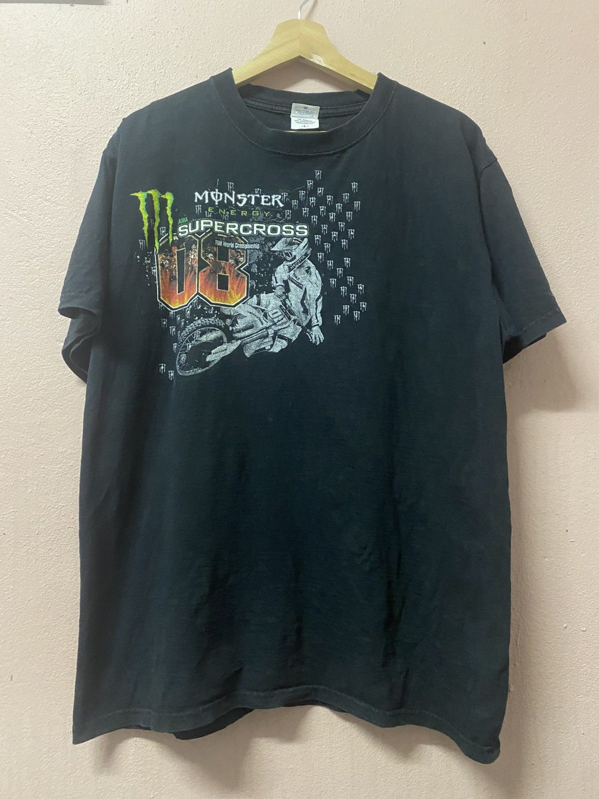 Vintage Vintage Monster Energy Supercross FIM World Championship Size US L / EU 52-54 / 3 - 3 Thumbnail