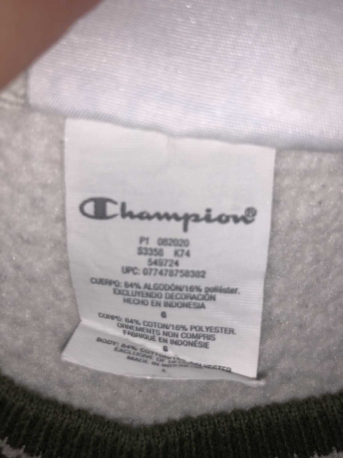 Champion × Earl Sweatshirt Champion Logo sweatshirt vintage Size US L / EU 52-54 / 3 - 6 Thumbnail