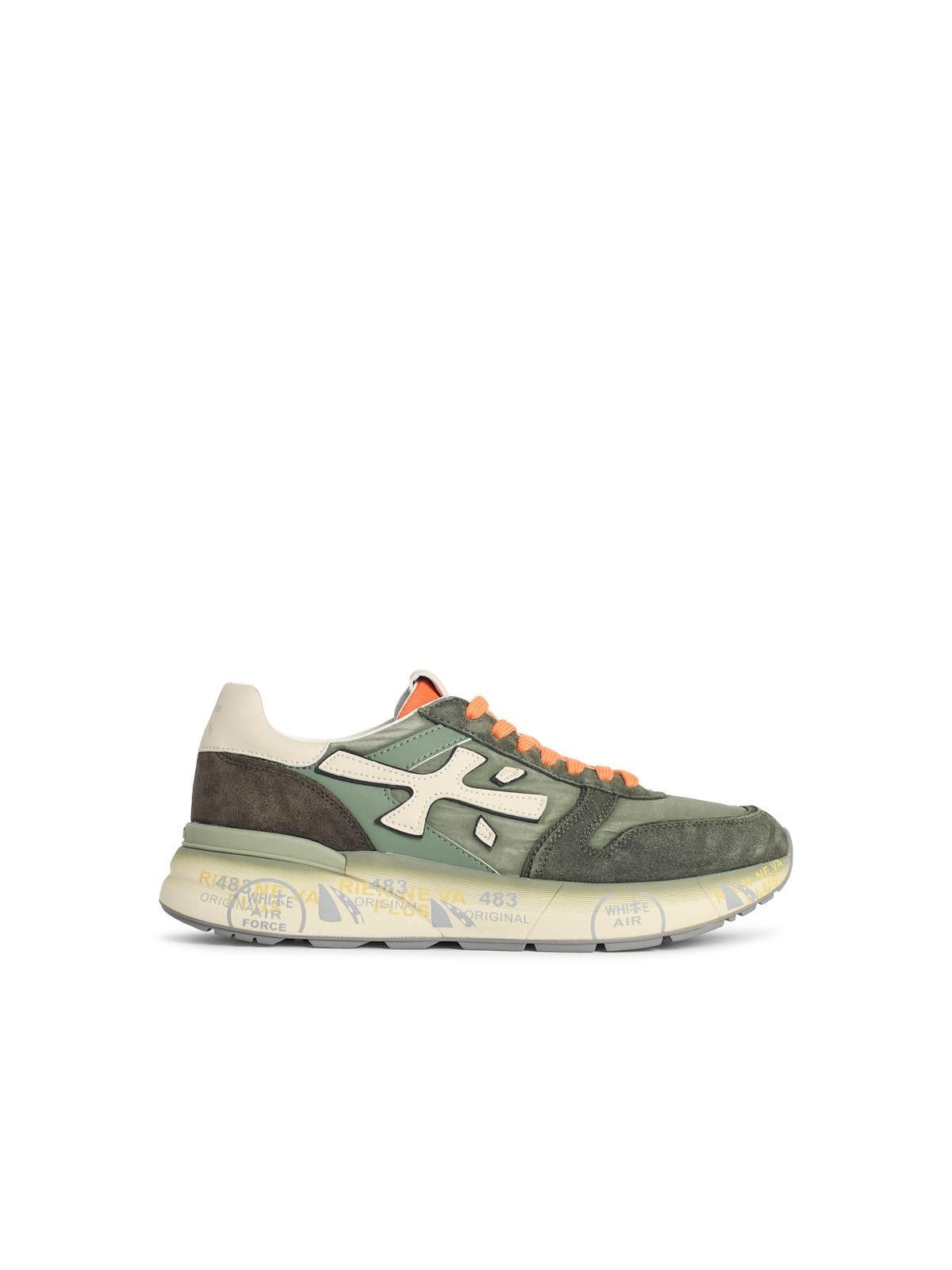 Premiata PREMIATA 'Mick' Green Leather Blend Sneakers Size US 10 / EU 43 - 1 Thumbnail