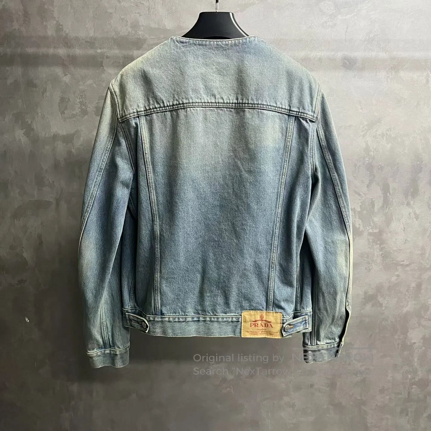 Louis Vuitton Louis Vuitton Worn-out round-neck, waist-tight denim jacke Size US XXL / EU 58 / 5 - 6 Thumbnail
