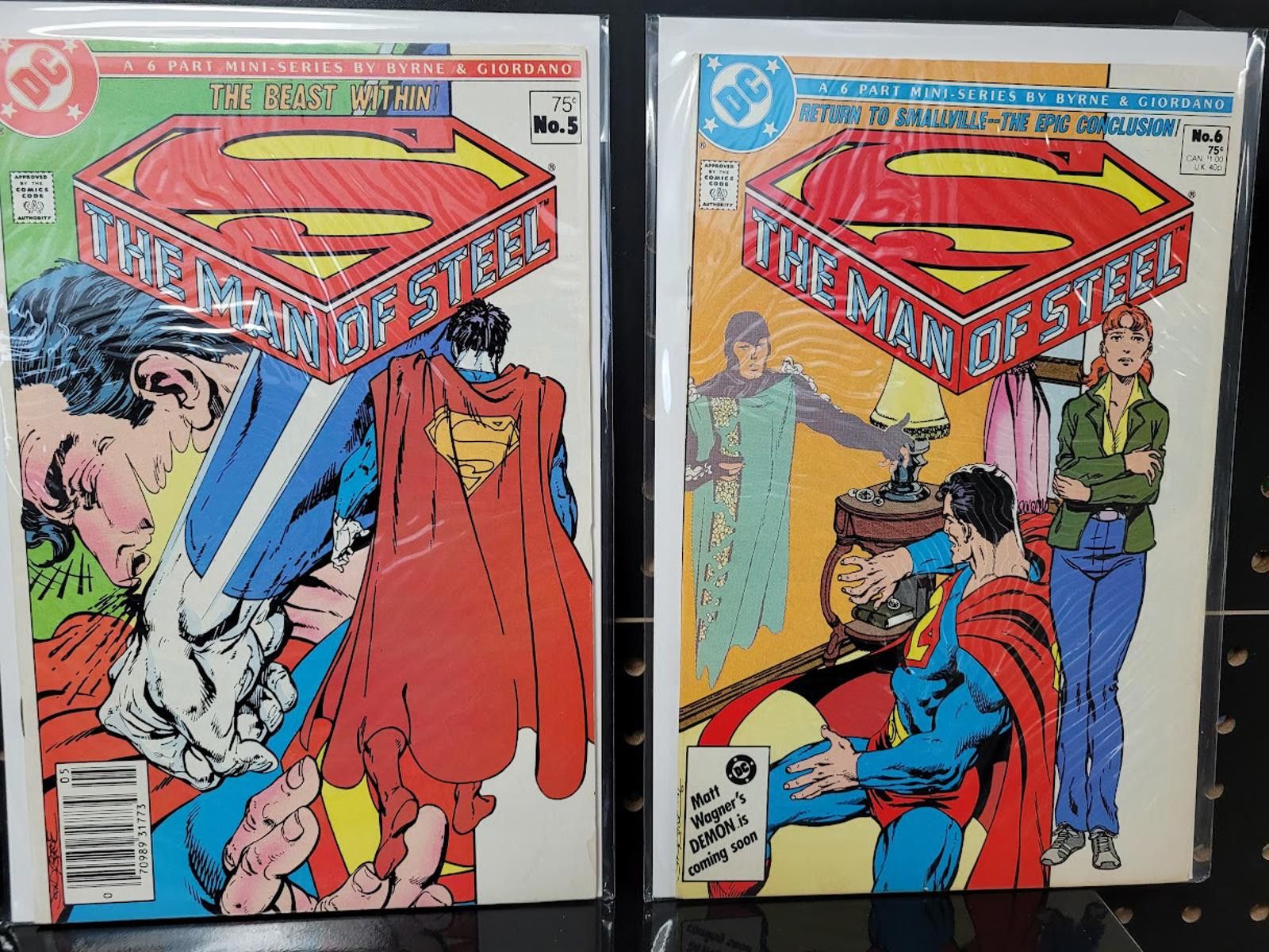 DC Comics The Man of Steel (1986) #5 & #6 John Byrne DC Comic Set Size ONE SIZE - 1 Thumbnail