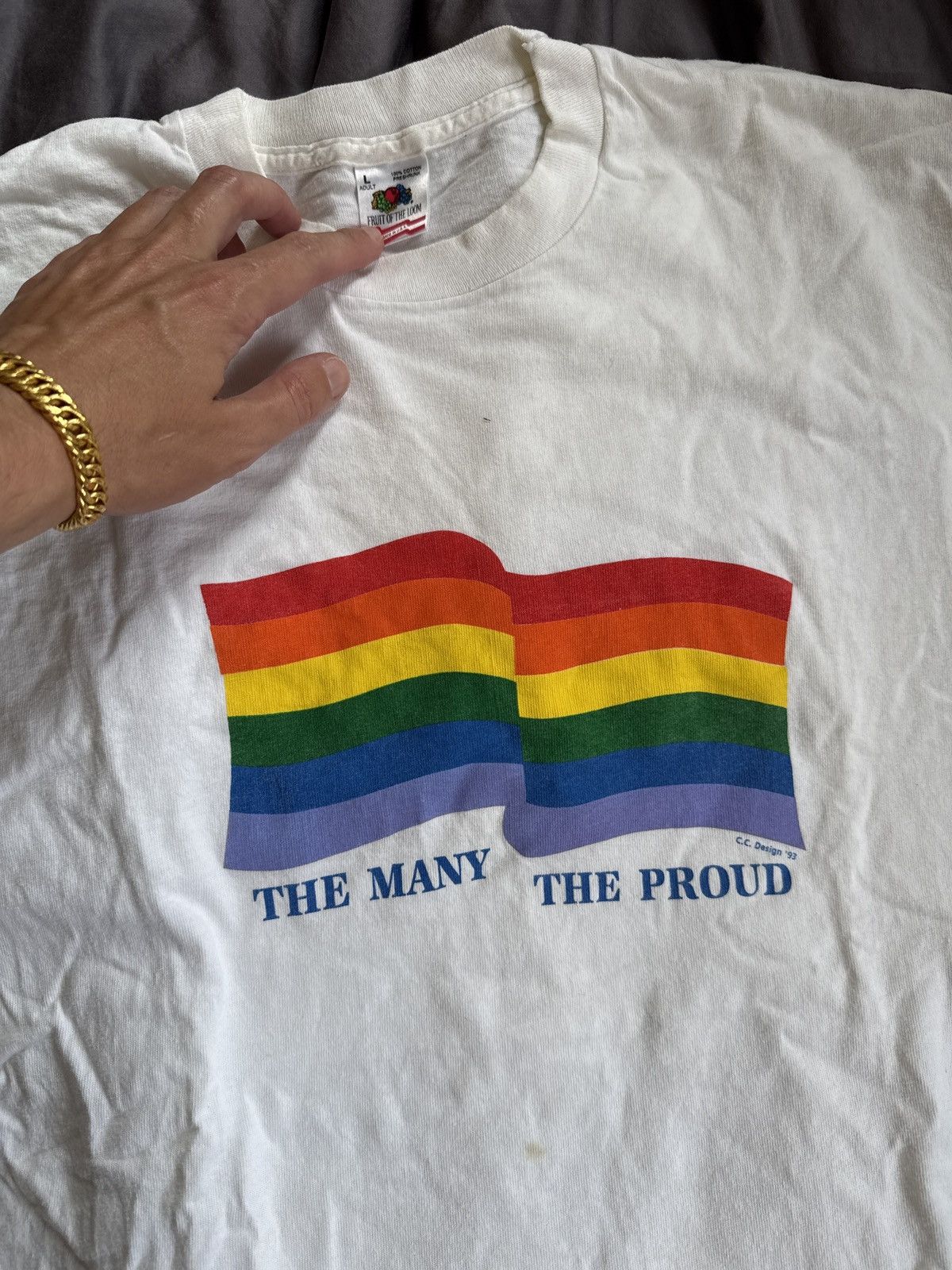 Vintage Vintage 1993 pride shirt Size US L / EU 52-54 / 3 - 2 Thumbnail