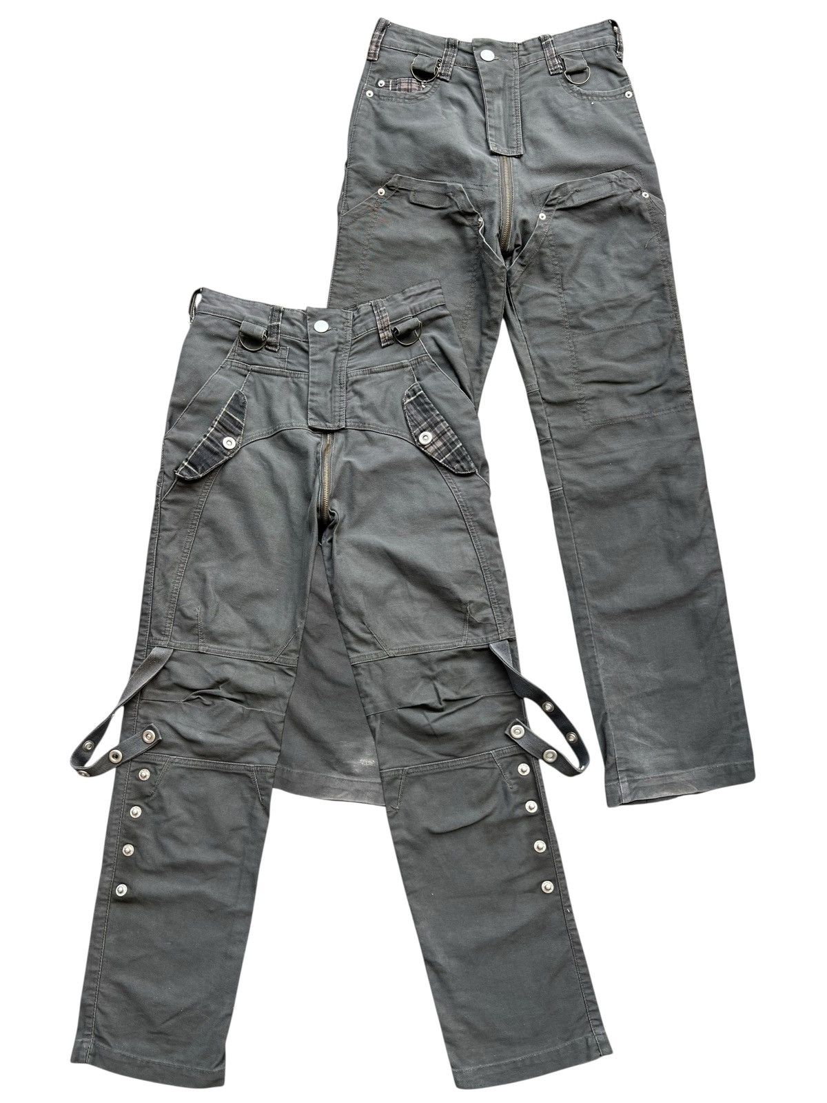 Japanese Brand Techno Goth Bondage Multipocket Pants 30x31 Size US 31 - 1 Thumbnail